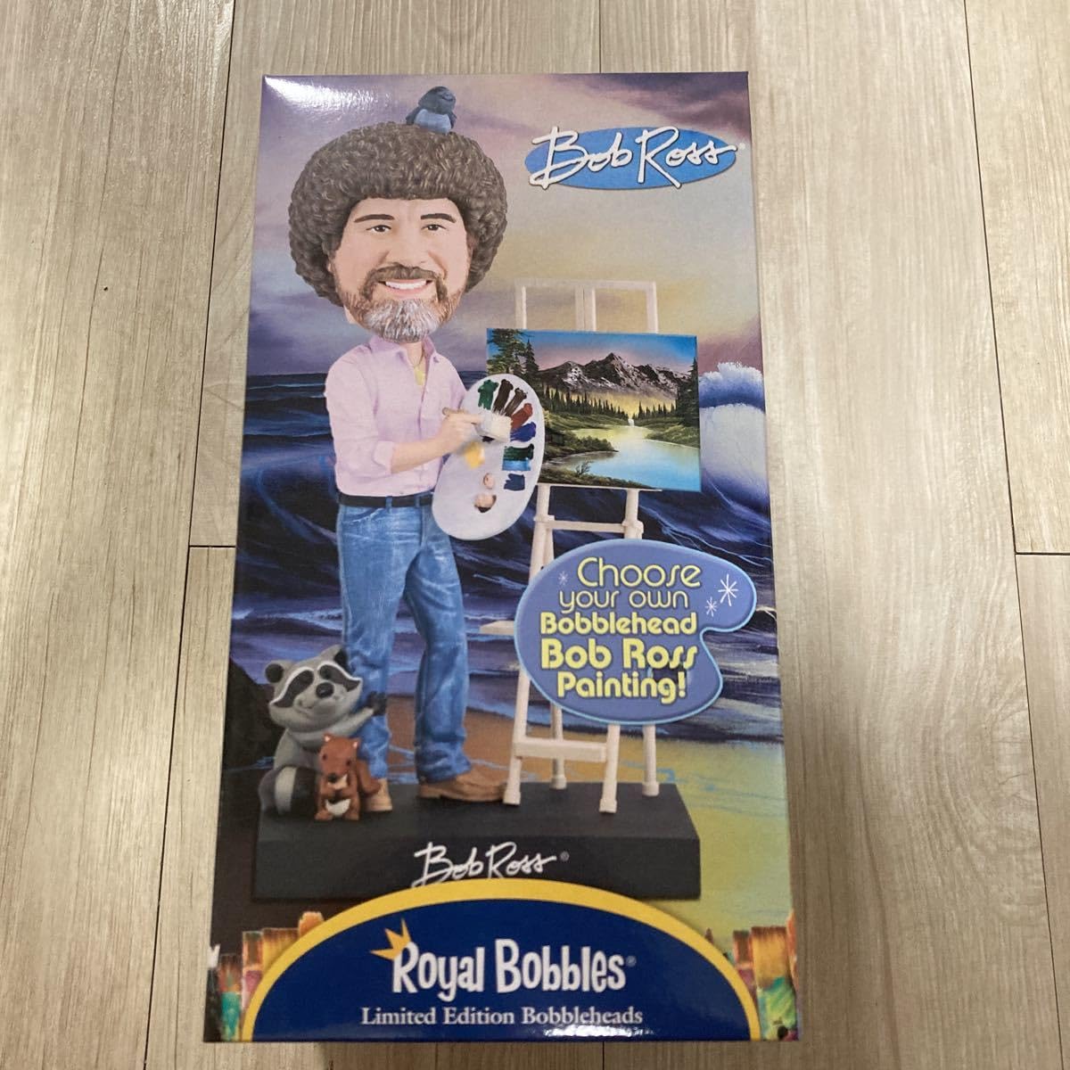 激レア　ボブ・ロス　コレクターアイテム　ブリキ缶　海外限定　Bob Ross Amazon.co.jp: 画家ボブ ロスのボブルヘッド Bob Ross ボブロス