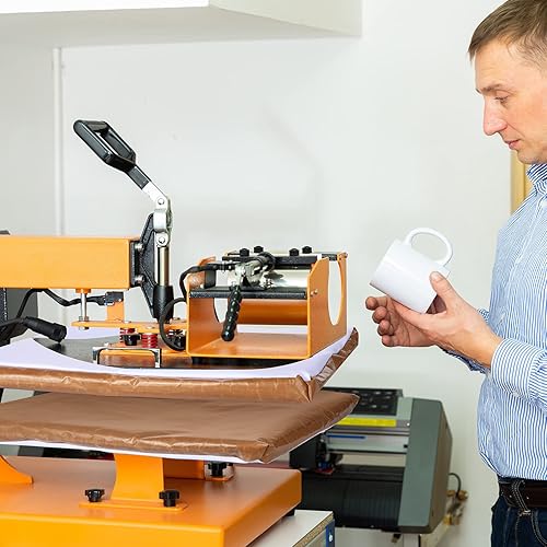 Miniatura 7 de Treela 2 piezas de 12 x 15 pulgadas de prensa de calor de platina, resistente al calor, reutilizables, para máquina de sublimación