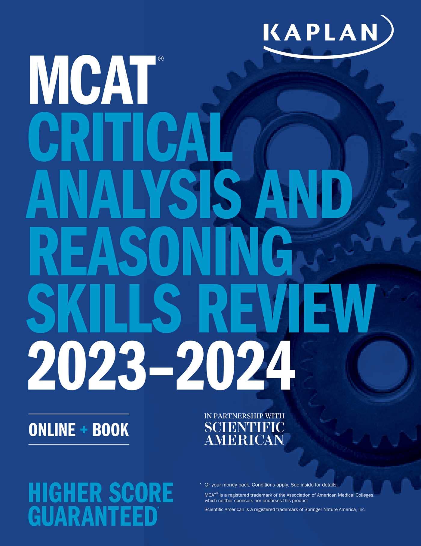 MCAT Critical Analysis and Reasoning Skills Review 2023-2024: Online + Book (Kaplan Test Prep)