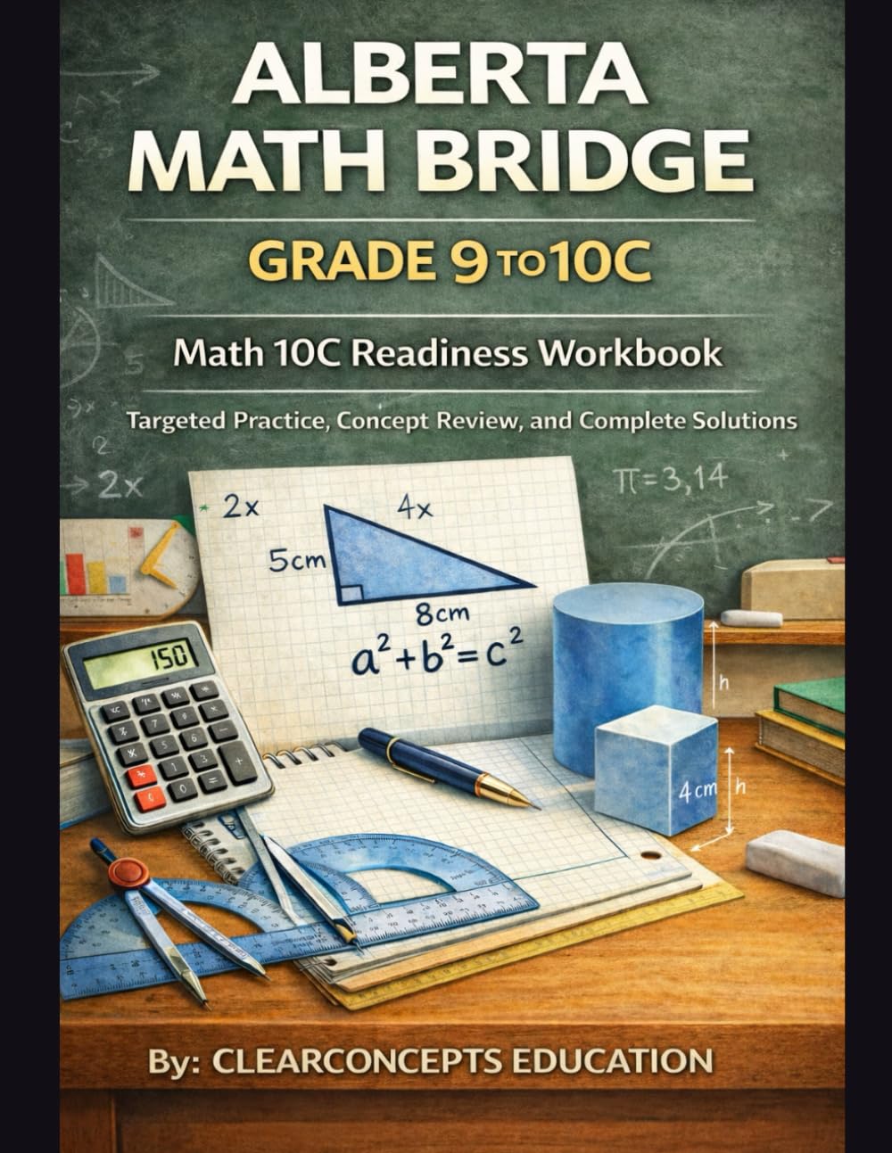 ALBERTA MATH BRIDGE GRADE 9 TO 10C: Math 10C Readiness Workbook (Alberta Math Grade 9 Series)