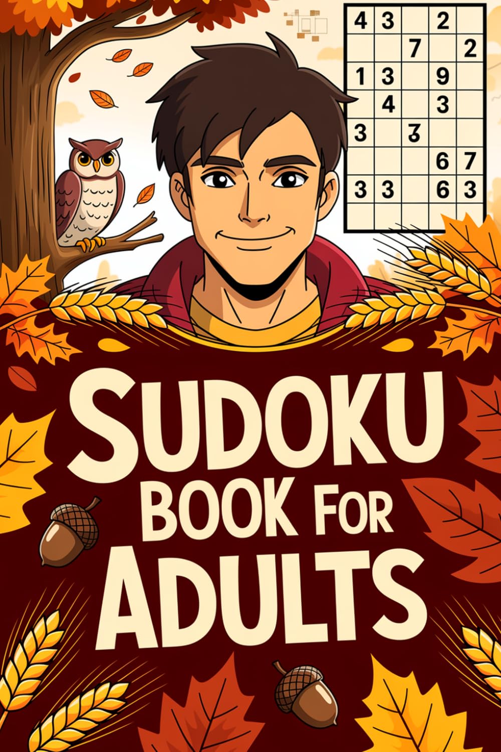 Sudoku Book for Adults: Number-Logic Mind Wellness Puzzle Workbook for Grown-Ups