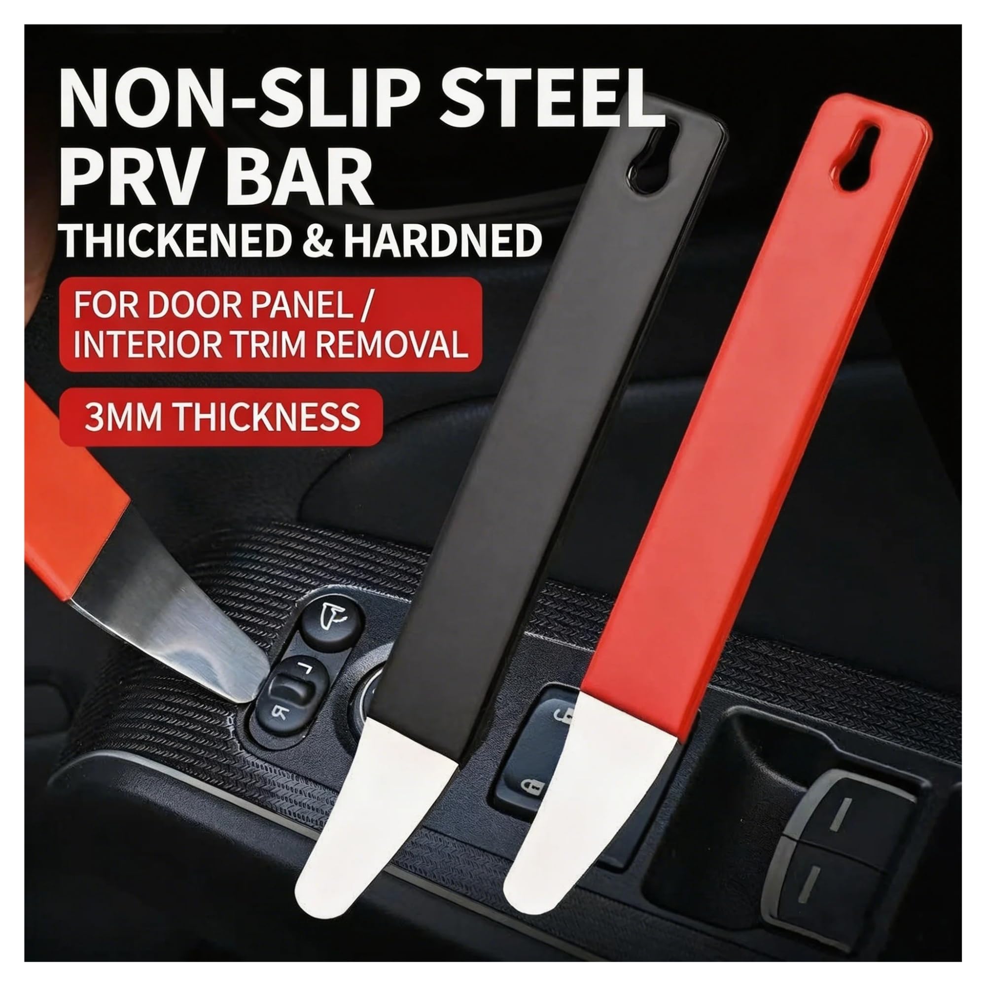 1 szt. Car Trim Removal Tool Audio Panel Fastener Disassembly Pry(czarny)