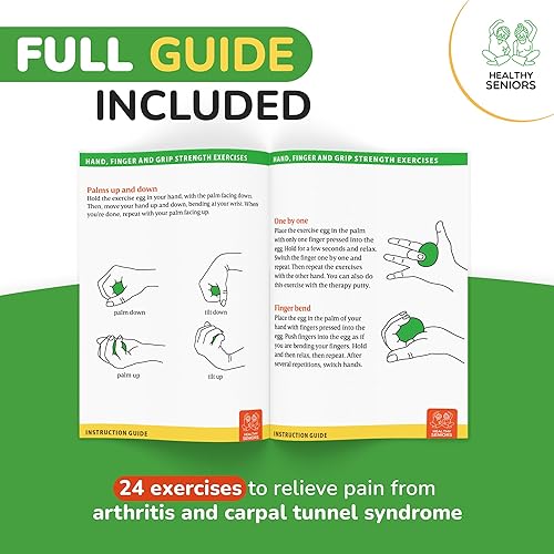 Miniatura 4 de Kit de masilla de terapia física, ejercitadores de dedos y fortalecedores de manos. Mejora la fuerza de agarre, destreza y movilidad. Apoya el