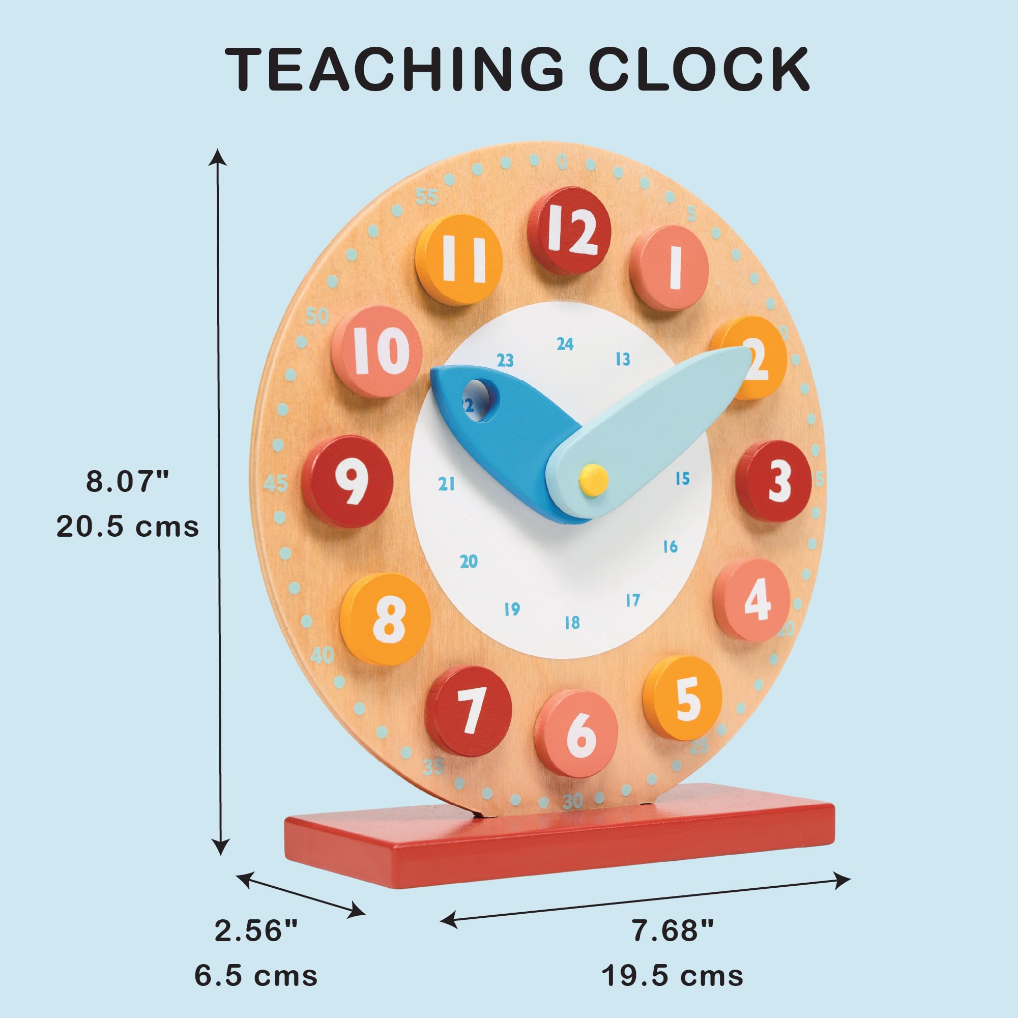 Mentari Collezione di giocattoli per la prima infanzia: divertenti giocattoli di apprendimento per bambini (MT7304, orologio didattico, MT7304)