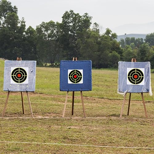 Miniatura 5 de Papel de tiro al blanco, blancos de papel de 3 pulgadas para campo de disparo y objetivos de reacción circular para disparar (circular (200)