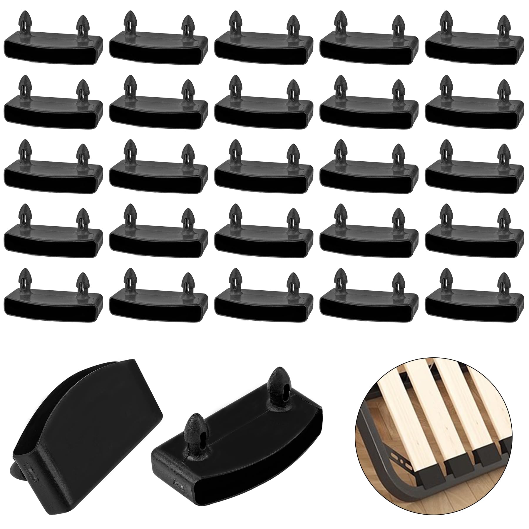 Supporti Per Reti Letto - 20 Pezzi In Plastica, Per Letti Singoli E Matrimoniali, Ricambio Pratico - Foto 2