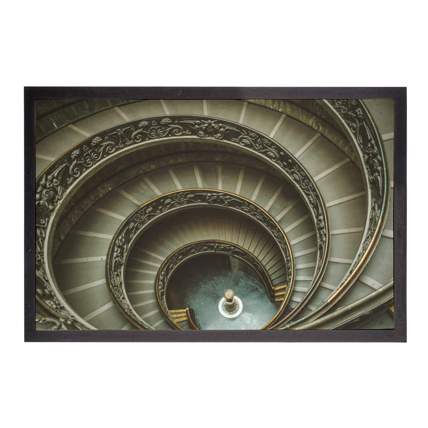 Paillasson escalier en spirale Rome Italie pour décorer votre entrée