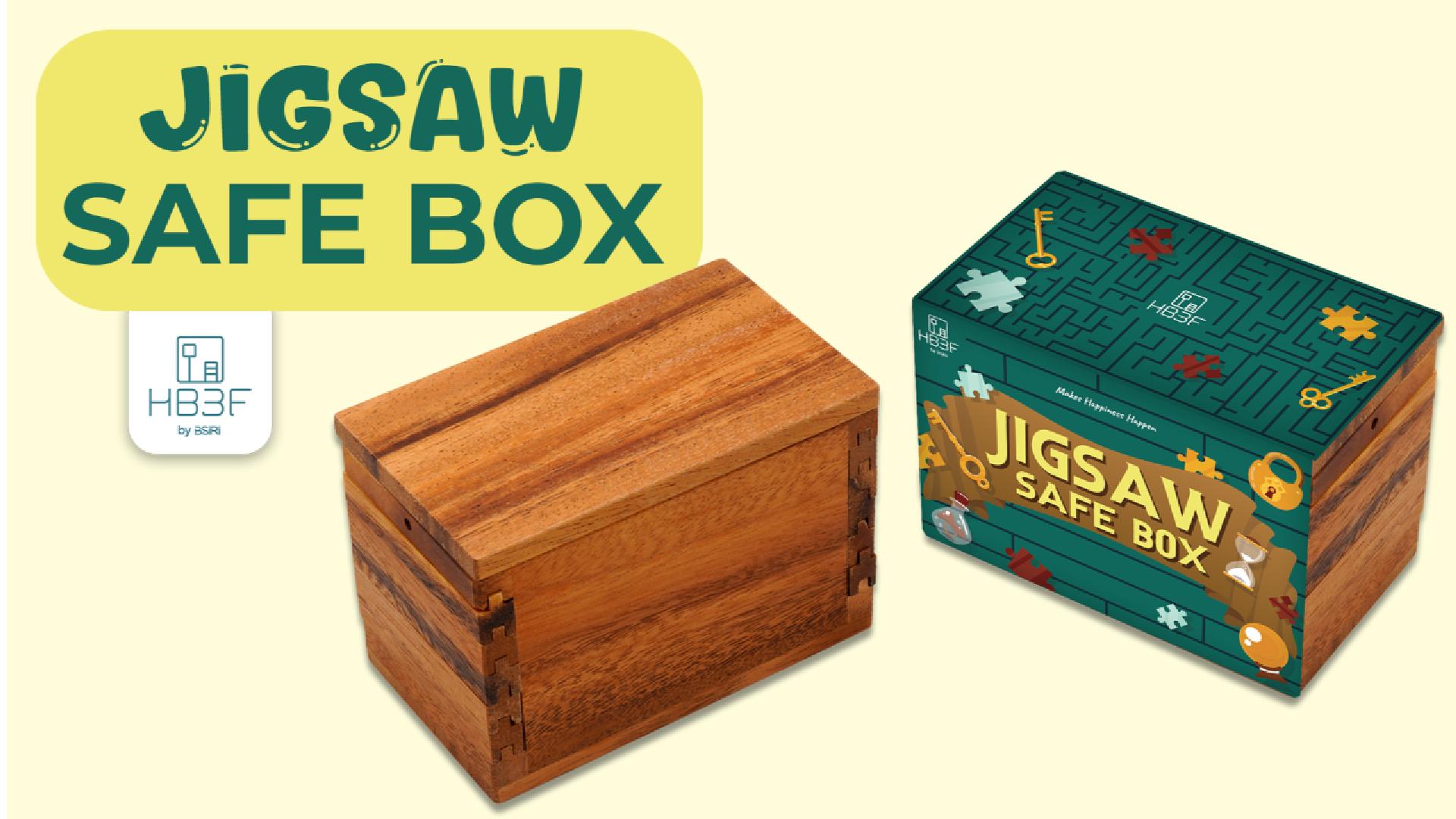 Amazon.com: BSIRI Jigsaw Safe Box- Secret Brain Teaser Wooden