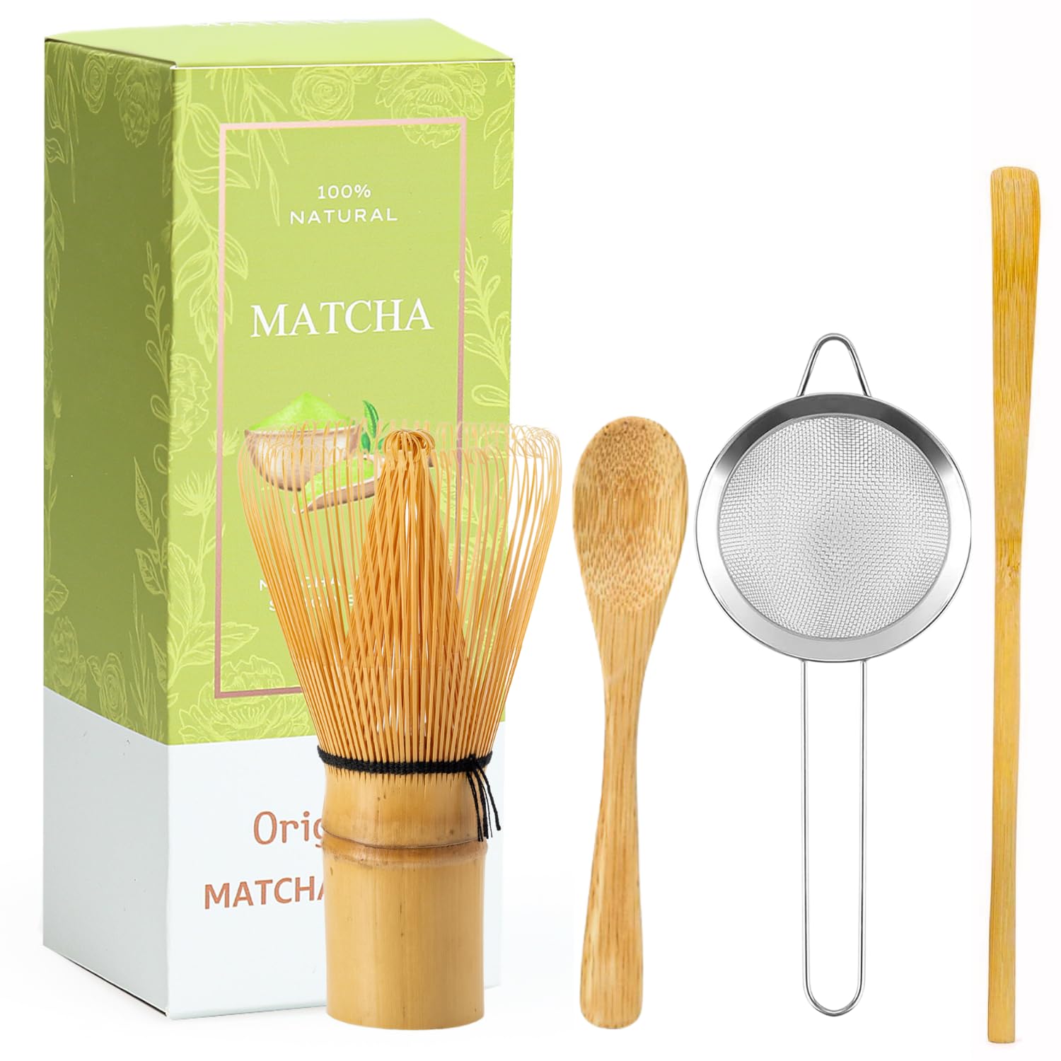 Matcha Kit Matcha tea kit Set da tè giapponese (5 pezzi) Set da tè Matcha Matcha Filtro per pala
