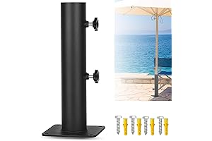 Patio Umbrella Base Stand: Heavy Duty Outdoor Umbrella Stand Mount