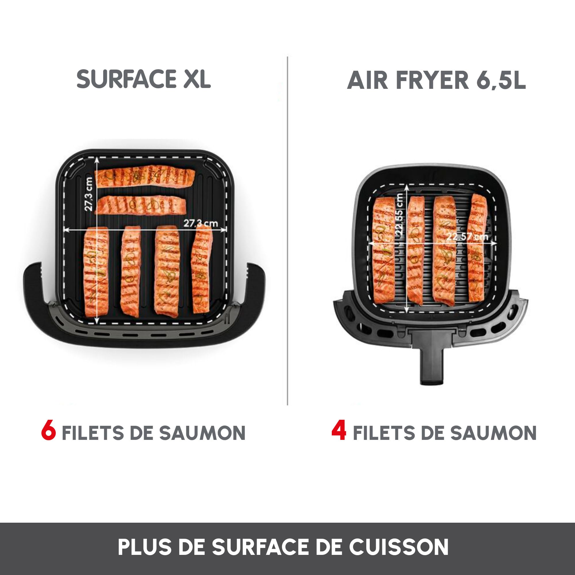 Moulinex Easy Fry XL Surface & Pizza 4L, Air fryer, Très grande surface de cuisson, Compact, Fenêtre de visualisation, Noir, AL4018F0