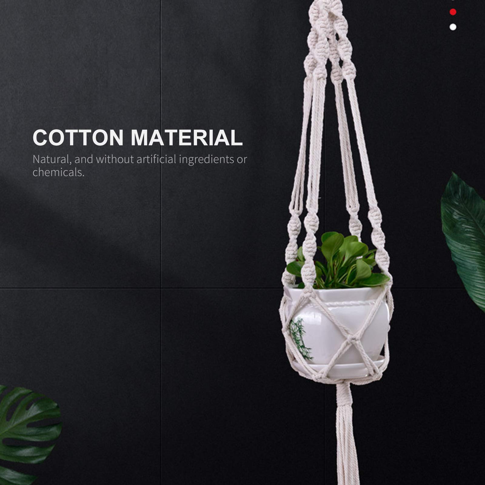 Appendiabiti per piante Macrame per interni, fioriera sospesa, porta piante sospeso per piante d'appartamento cactus succulenti, fioriera da parete a soffitto, decorazione per la casa Boho - Italia