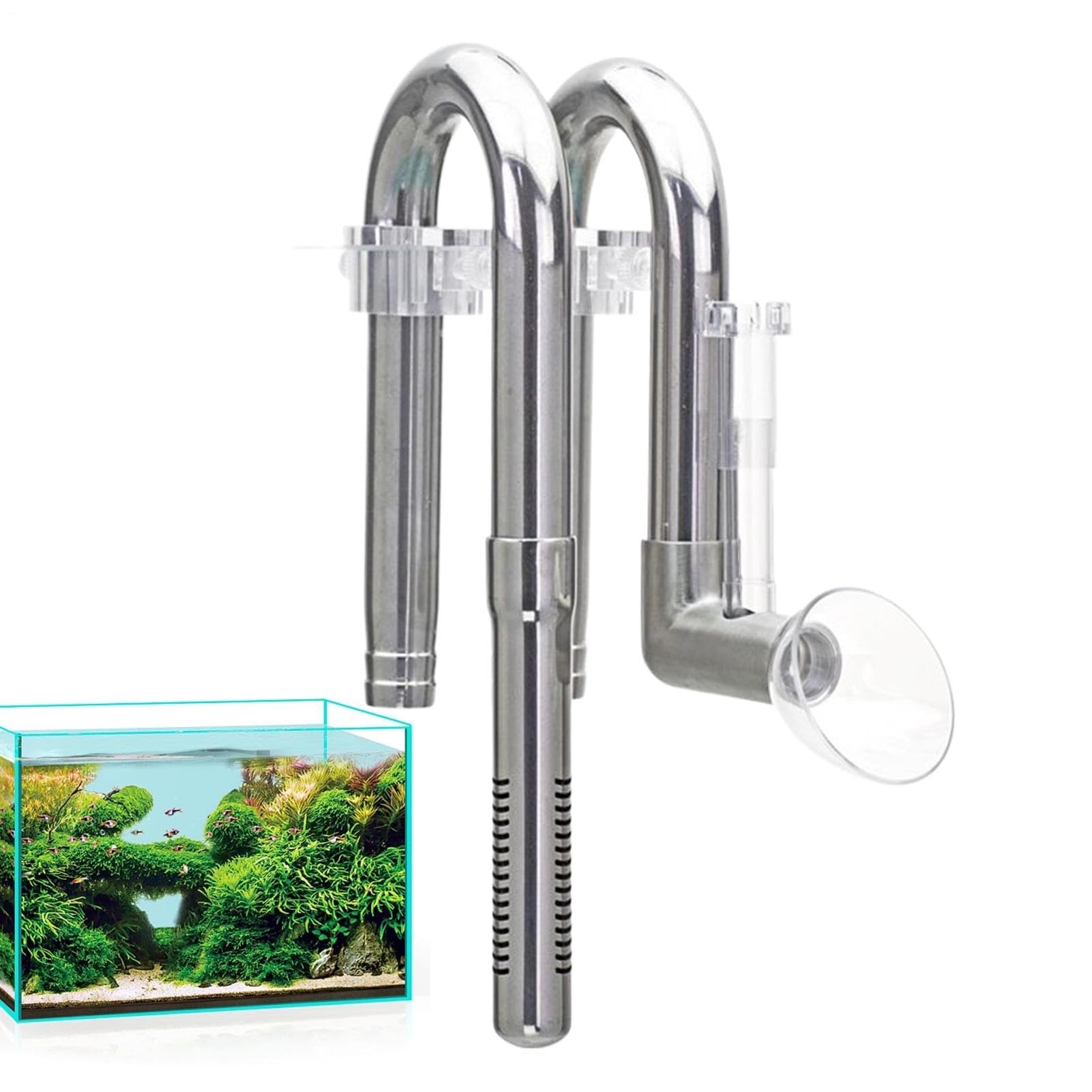 Skimmer Para Película Acuario Tubos Ajustables Acero Inoxidable Alta | Filtro Antigrasa Película Para Acuario Accesorio Ajustable Para Acuarios De Agua Dulce-Marinos Adultos