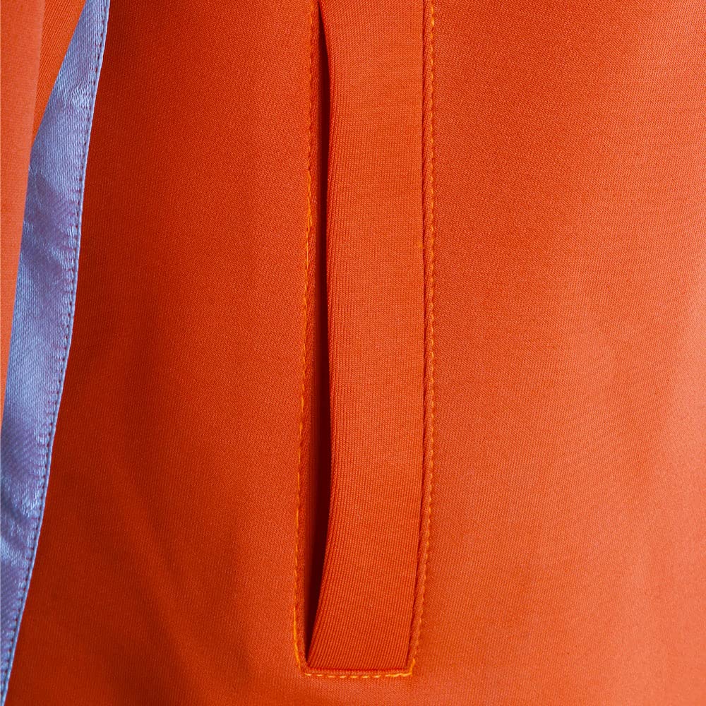 Funhoo Tuta da Ginnastica Abiti Sportivi Costume Cosplay Arancione Colletto Stand-up Cappotto Pantaloni Allenamento Palestra Abbigliamento Sportivo Cerniera per Uomo Ragazzo