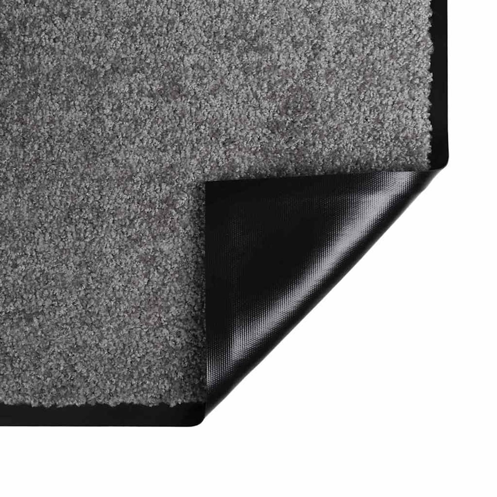 Tidyard Felpudo de Tela de Peluche Absorbente, Antideslizante y Lavable a Máquina - 80x120 cm, Color Gris Claro Modelo YFXQY-42013445ES