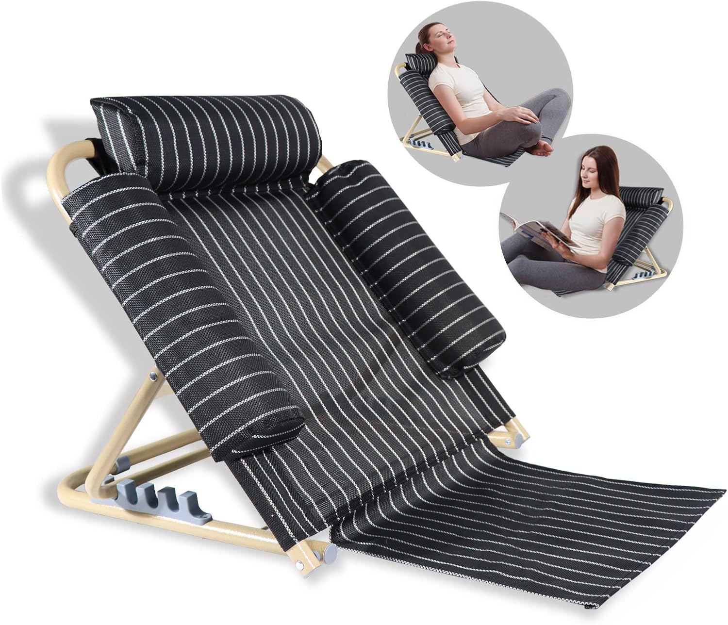 Portable Bed Reading Pillow Folding Backrest Pillows for Sitting in Bed