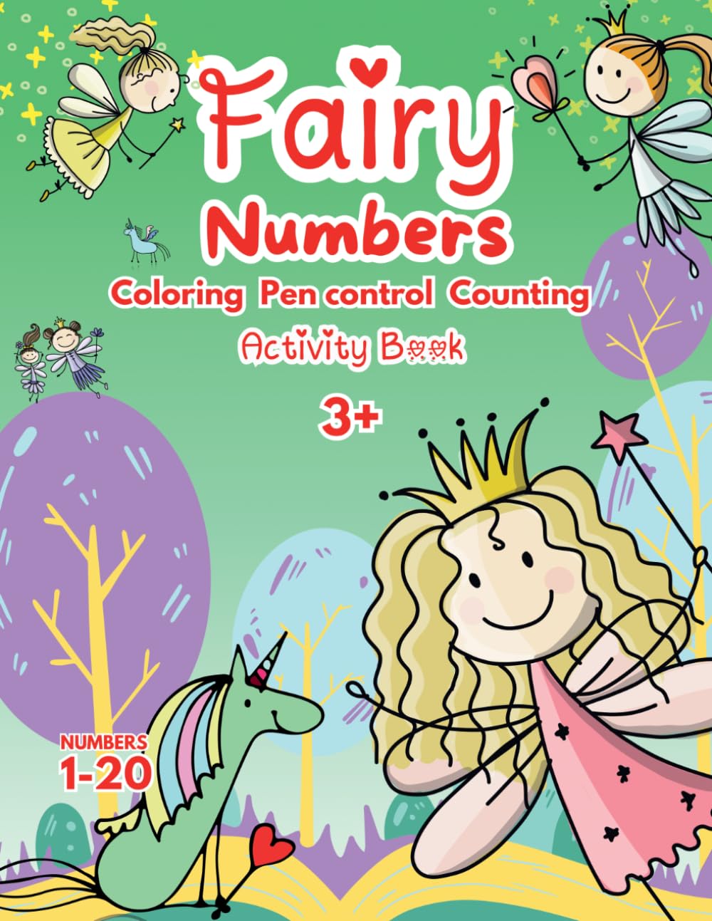 Fairy numbers: Coloring pen control counting Activity book