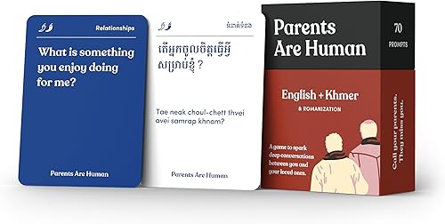 Miniatura 3 de Parents Are Human Tarjetas de conversación bilingües para niños y abuelos  Juego de cartas familiares de mesa para comunicación  Terapia para