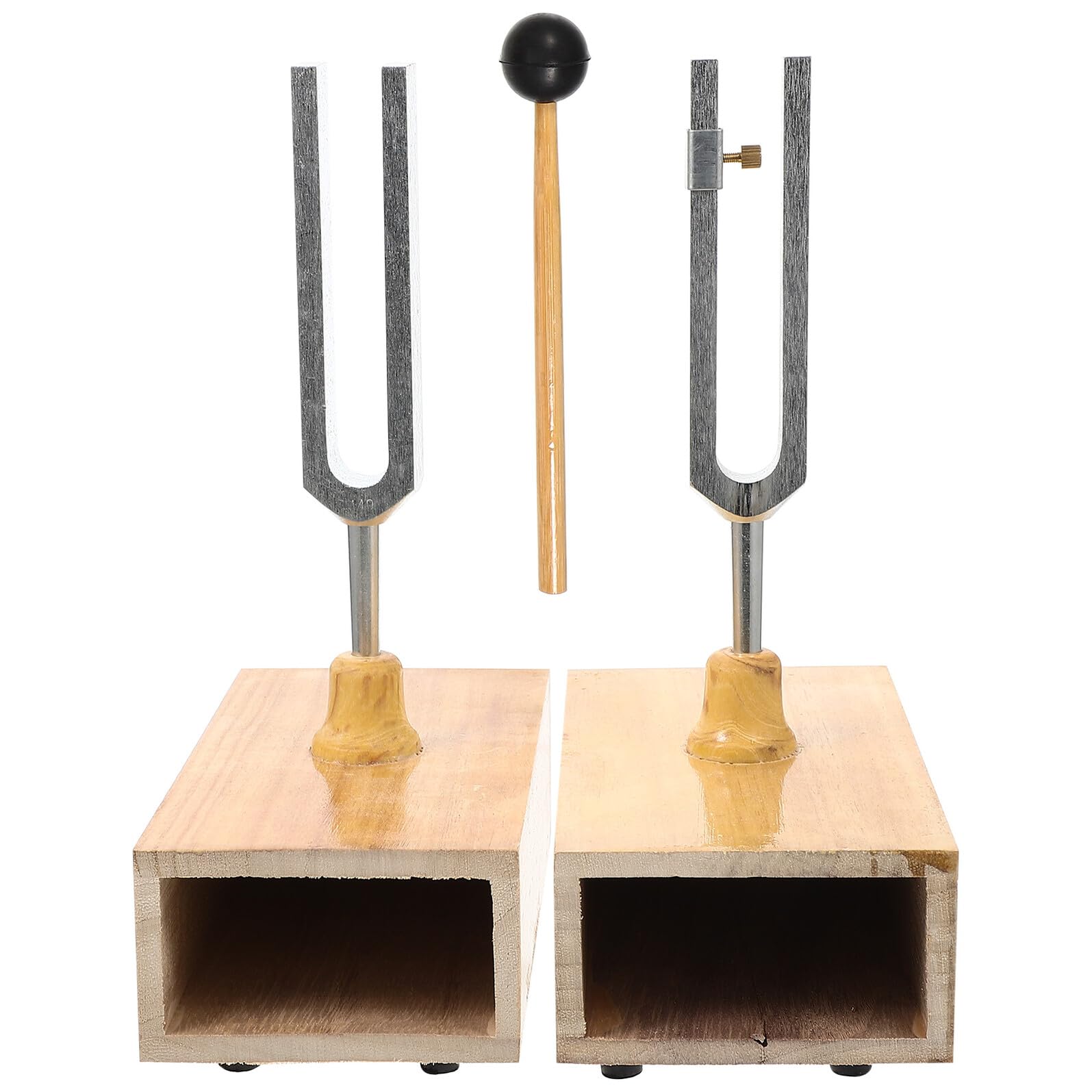 Cabilock Diapasón Resonante Para Experimentos Acústicos De Diapasones Educativos Con Martillo Instrumento Experimental De Física
