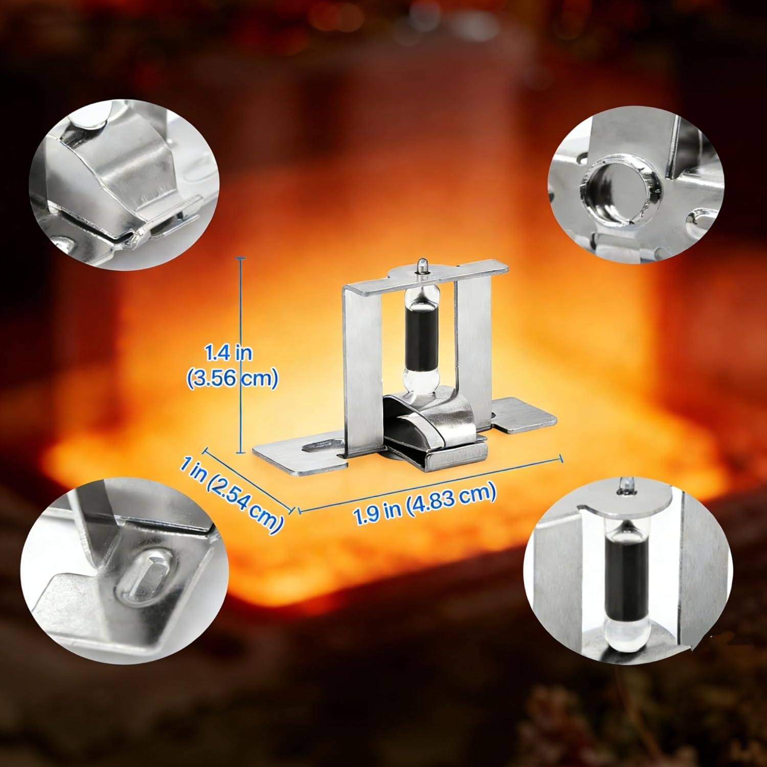 Combustion FVIR Shutoff Device Assembly for Rheem Gas Water Heater, Burner Thermal Replacement Kit Water Heater Safety Part