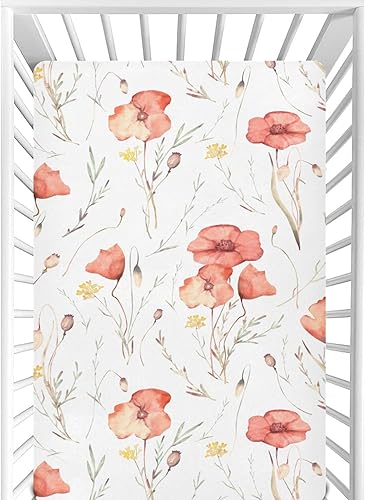 Miniatura 8 de CaTaKu Sábanas de cuna para niñas y niños, sábanas bohemias de bebé para cuna, sábanas neutras para cuna, para cama de guardería, 27 x 39 pulgadas