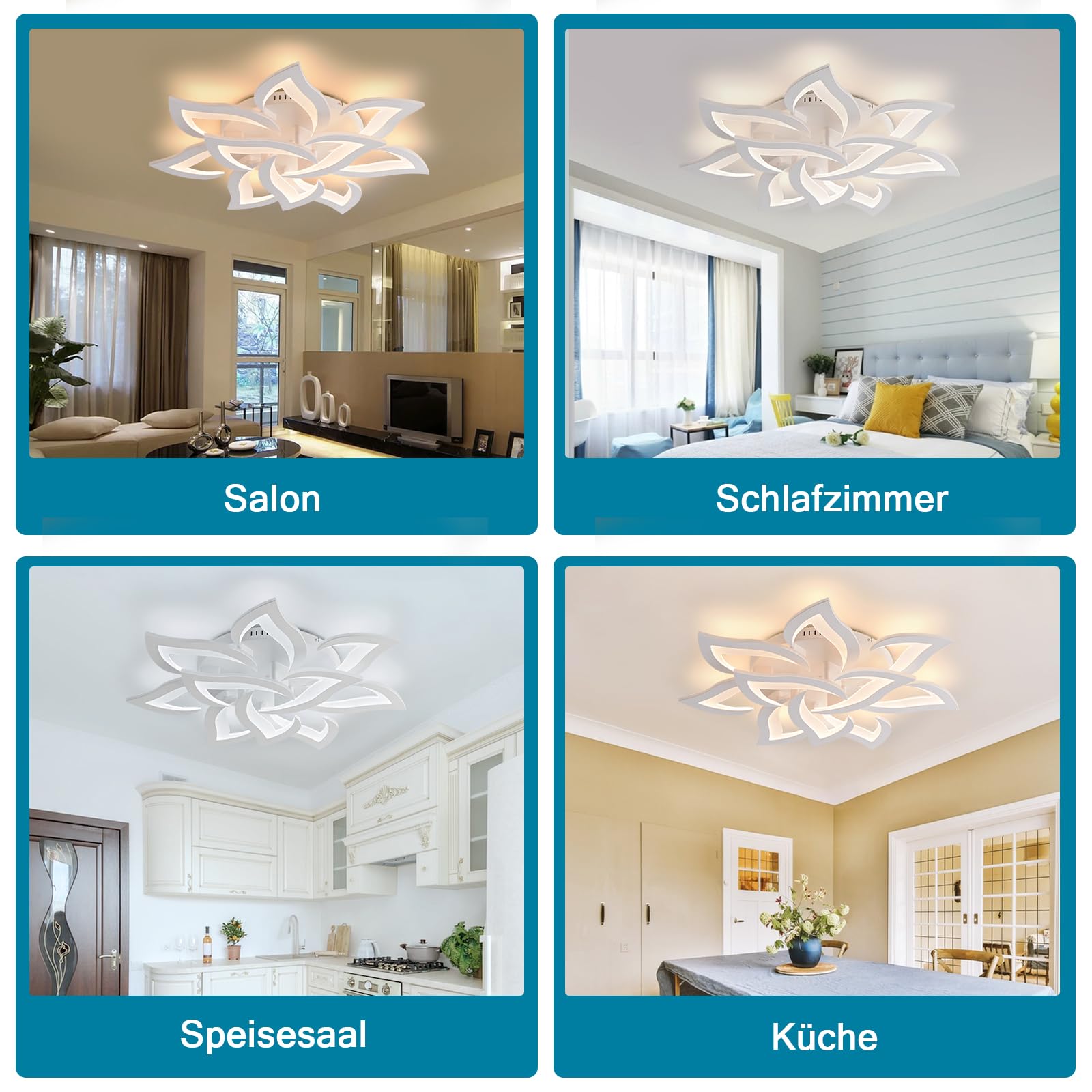 Sky angle Plafoniera LED Dimmerabile, Lampada da Soggiorno Con Telecomando, Lampada da Soffitto Per Camera da Letto Illuminazione da Soffitto