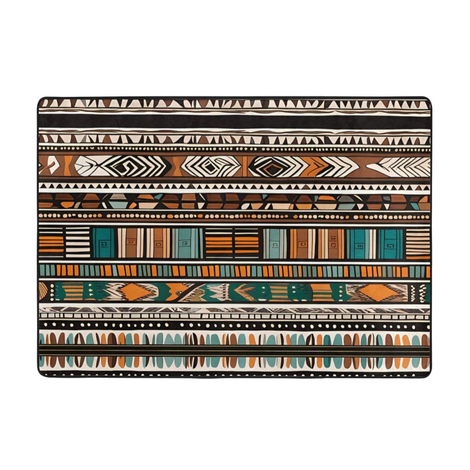 Tapis tribal africain HYTTER doux pour habiller un sol froid