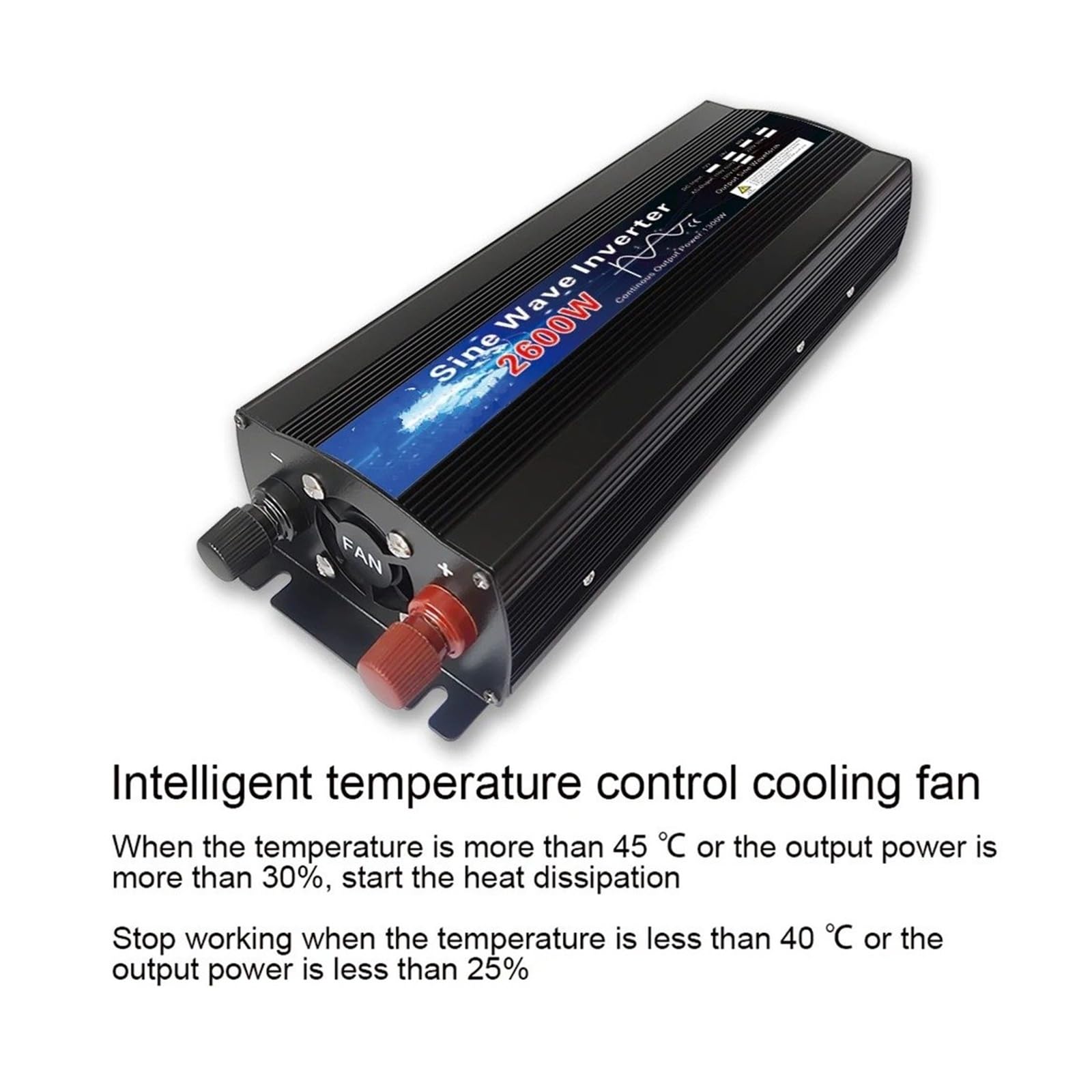 Inversor Potencia Inversor 12V 24V 110V 220V 1000w 2000w 2600w Inversor Onda Sinusoidal para Pura 48V Alimentar Pantalla LED Convertidor Solar Convertidor(1000W,24V,220V-230V 50HZ)