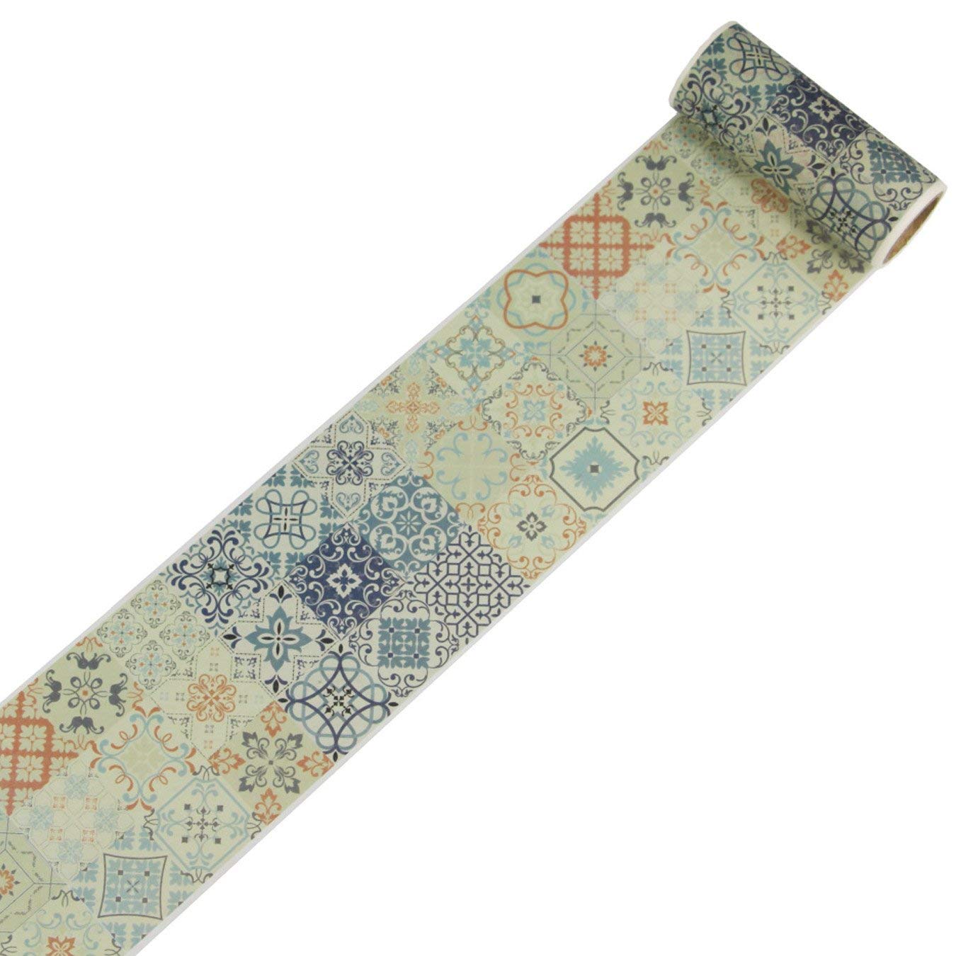 2 Rolls Washi Masking Tape Washi Tapes Decorative Crafts Scrapbooks (Design 9001)
