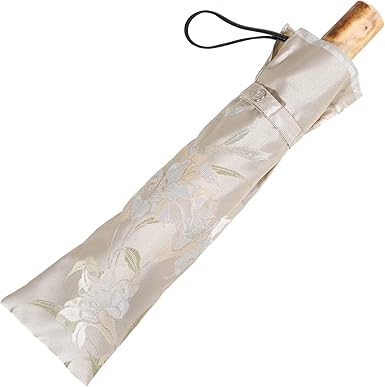 Amazon | 絵おり 百合（ゆり） 折りたたみ傘（顔色を美しくする晴雨