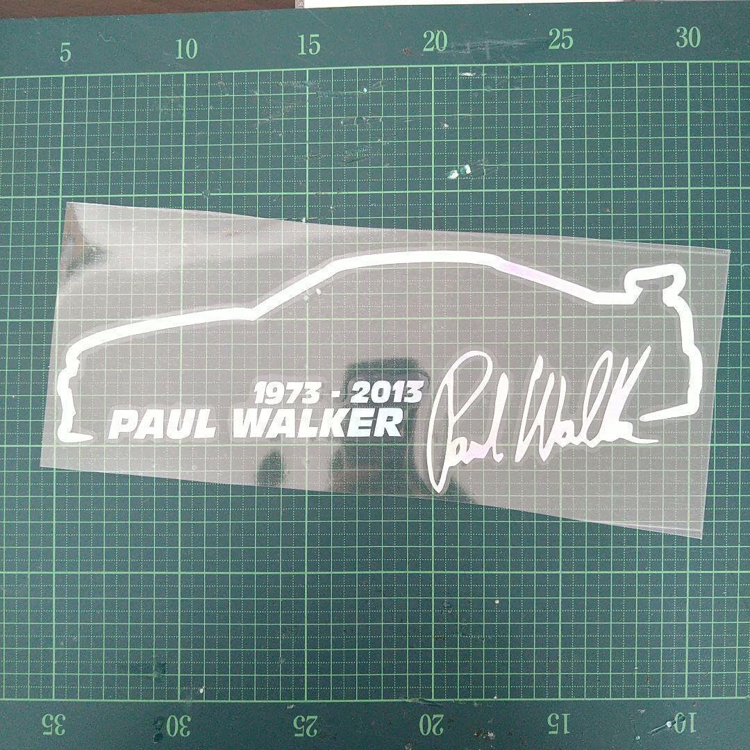 JP Walker（JPウォーカー）直筆サイン入りFORUM 特大ステッカー Amazon.co.jp: ステッカー白 ワイルドスピード ブライアン ポール