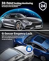 Vista 6 de Cámara de salpicadero delantera y trasera interior, cámara de salpicadero para coches con control de APP, cámara de coche grabadora de conducción