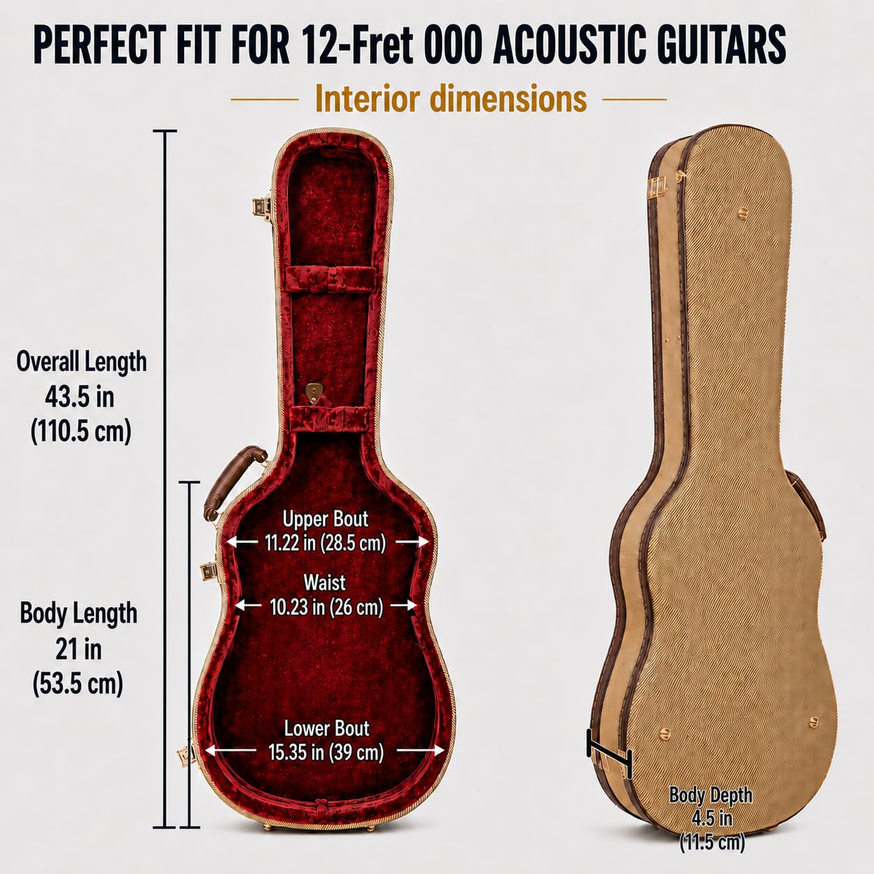 Crossrock Master Series - Custodia per chitarra acustica