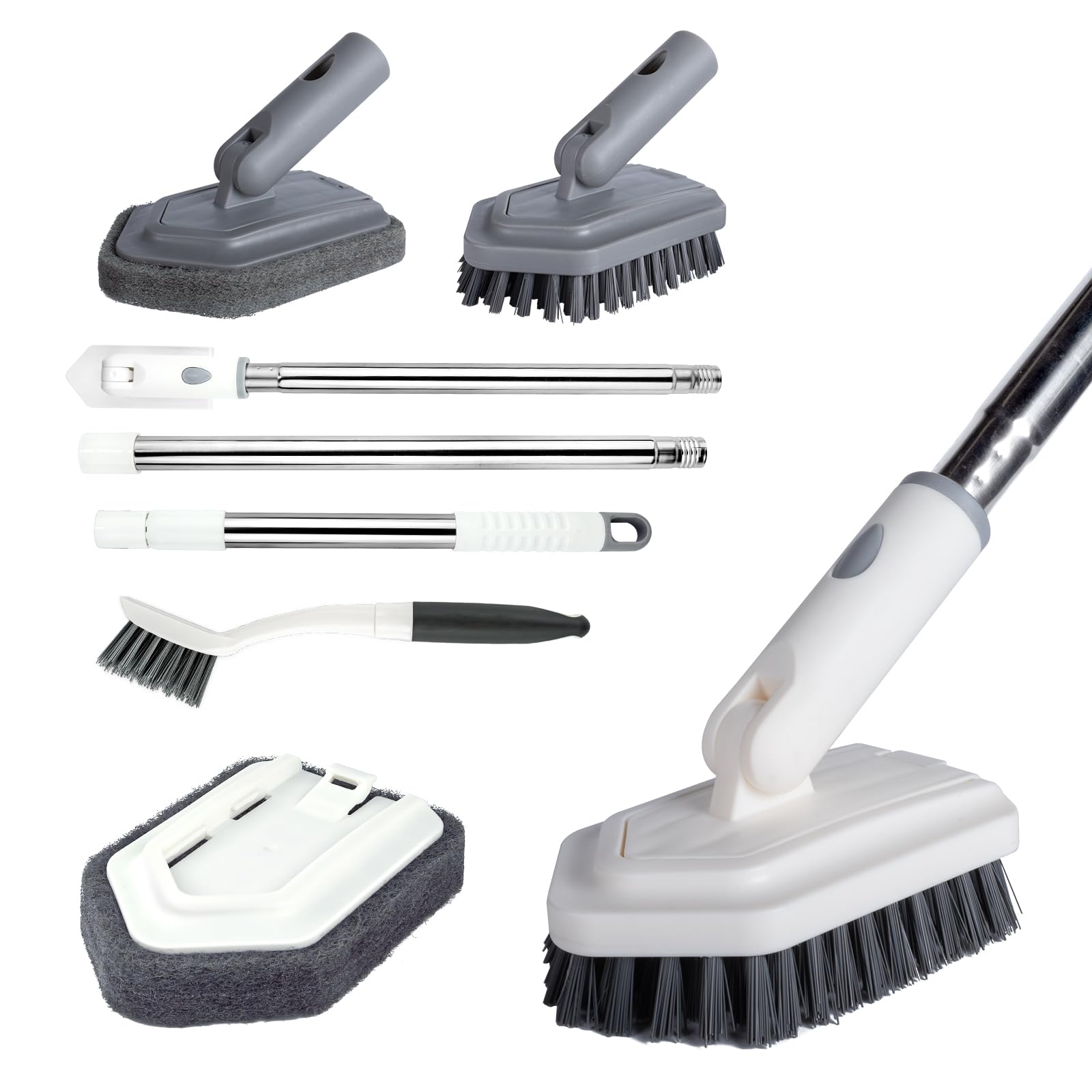 ITTAHO Shower Tile Tub Scrubber Brush