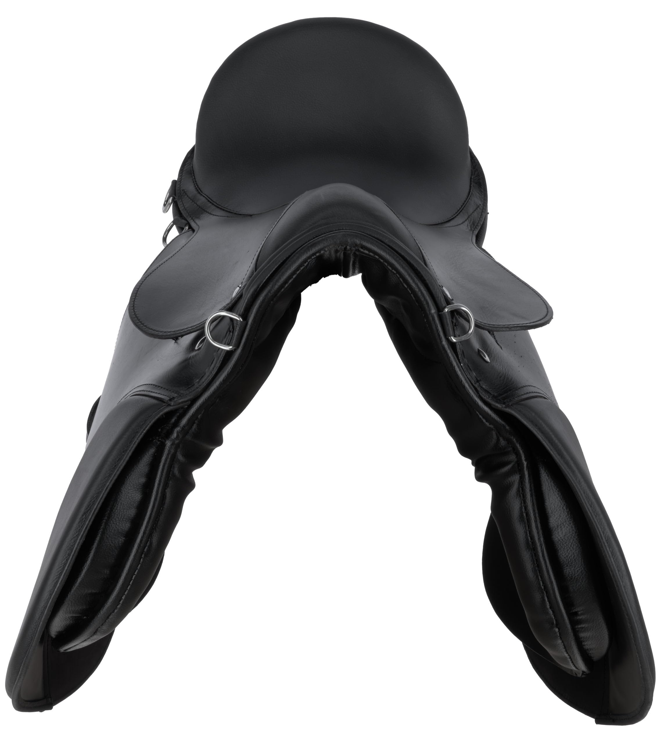Covalliero Juego de Silla de Montar, versatilidad, Negro, 17,5 Pulgadas, Ancho de la Silla 30,5 cm, Longitud de la cincha 125 cm, cómodo, Buen Ajuste, Incluye Silla y Mantilla | Versatilidad, Ancho de la Silla 30,5 cm, Longitud de la cincha 125 cm, Cómodo