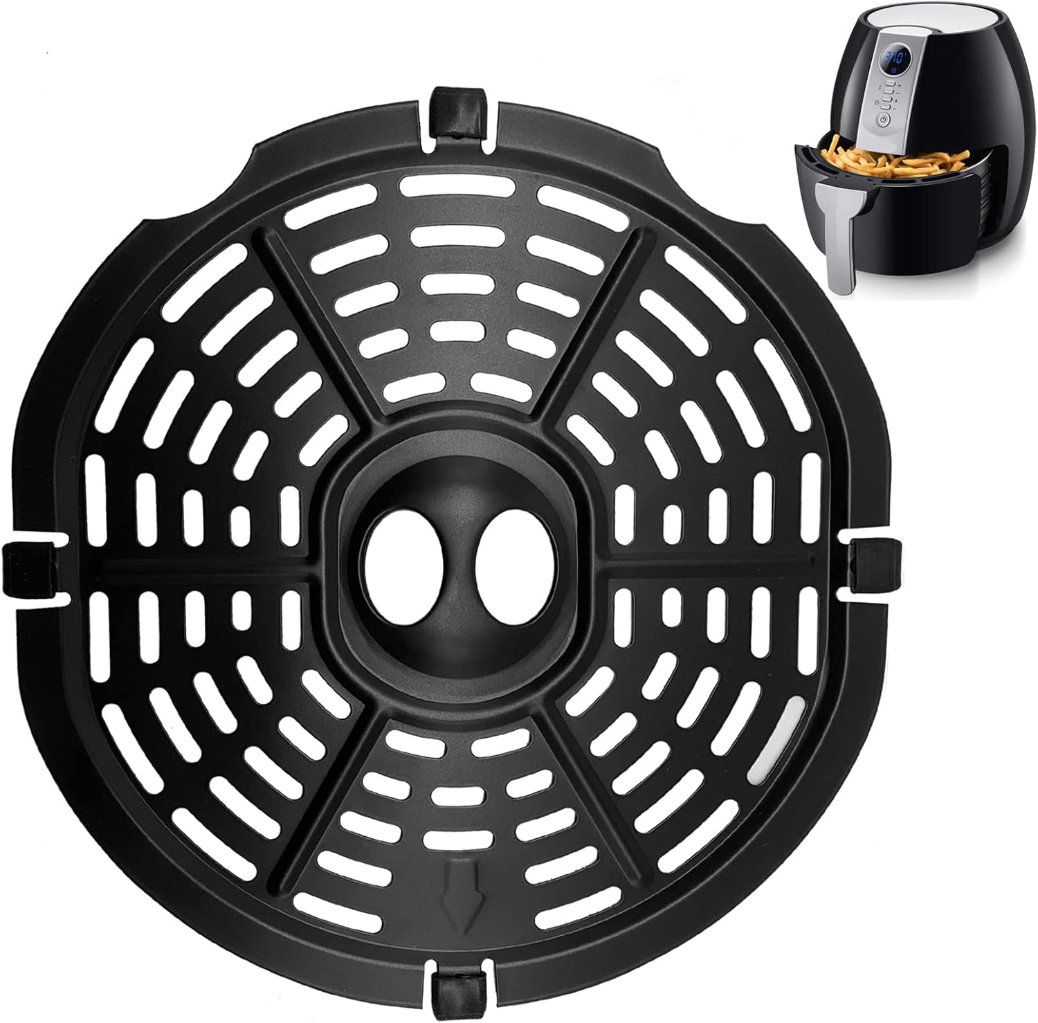 Air Fryer Replacement Grill Pan Fit for Power Gowise Dash Chefman Cosori Nuwave 3