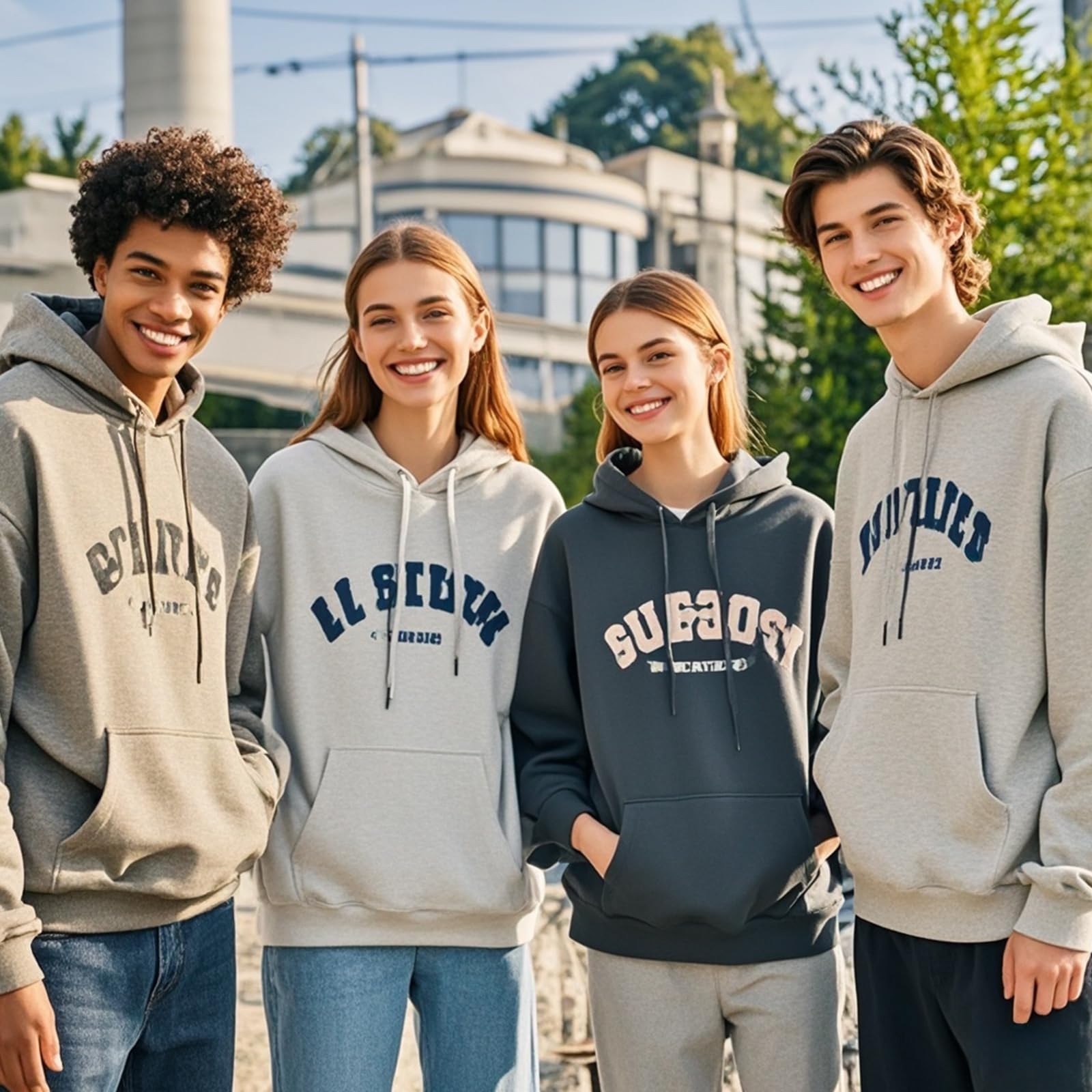 Générique Sweats à Capuche Personnalisé Pull Personnalisable avec Photo et Texte, Hoodie Unisexe