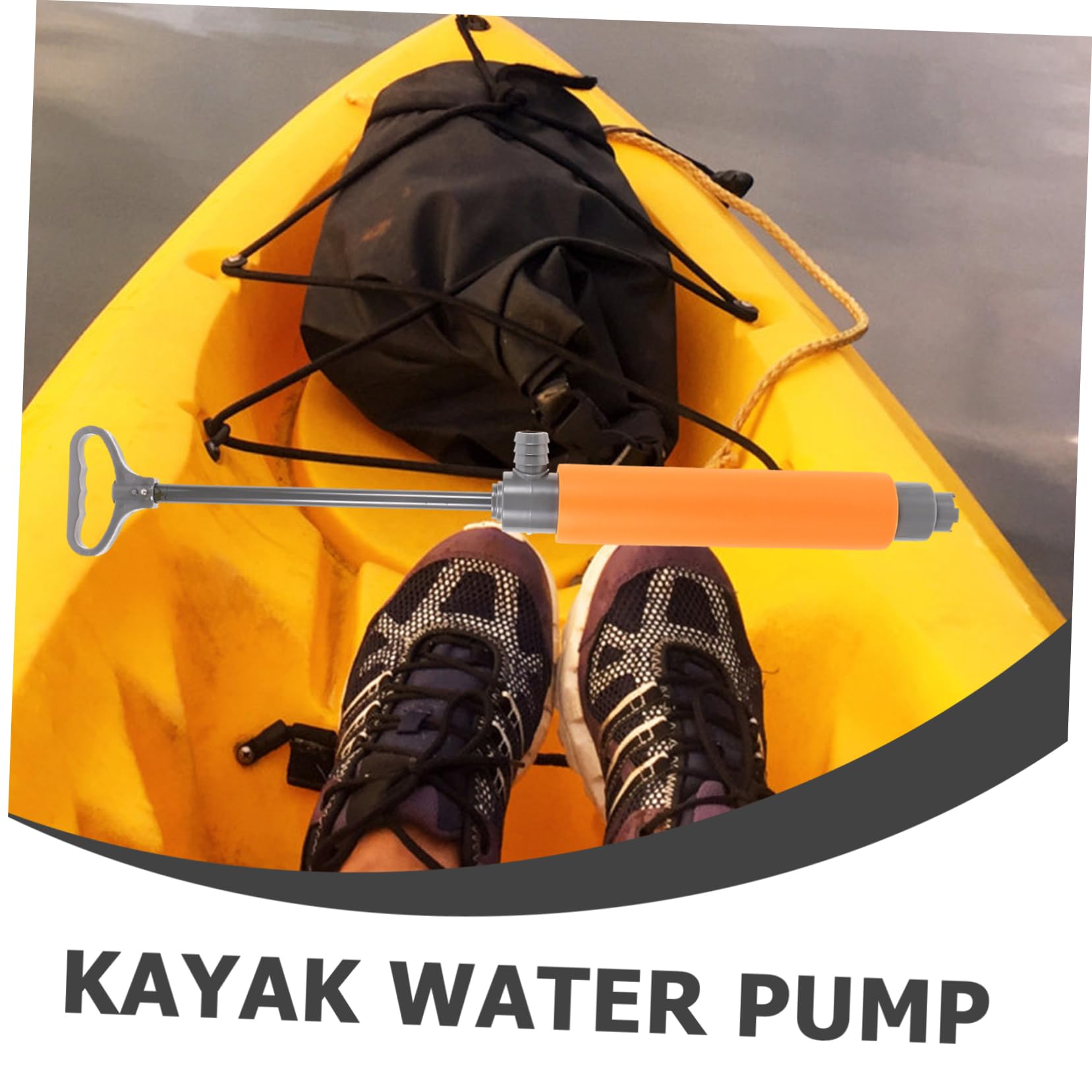 GALPADA Kajakpumpe Satz aus Kunststoff und Eva Kleine Wasserpumpe für Kajak und Stauraum Verhindert Überflutung und Erleichtert Effektiv das Wasserablassen