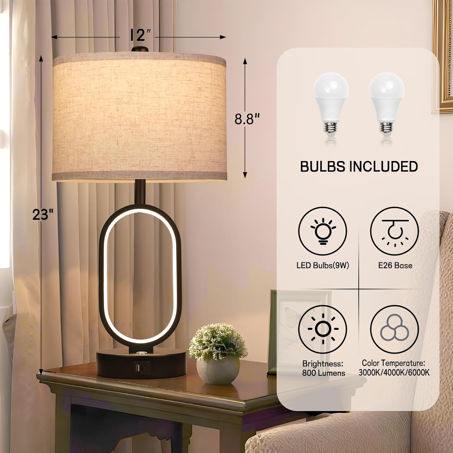 Illuminate Your Space: Review of the Best Dimmable Touch Night Light Lamps Set