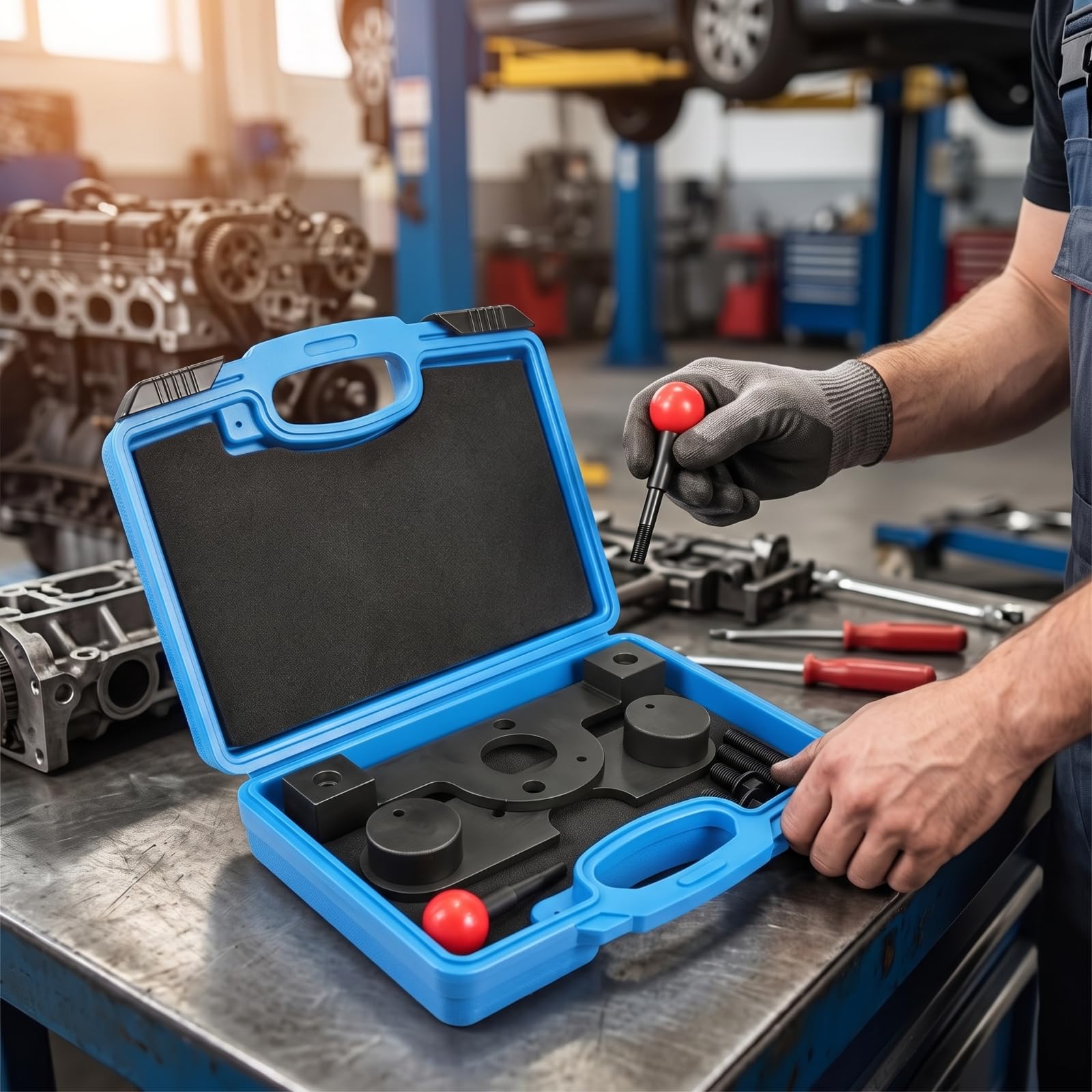 Kit Sincronizzazione Portatile | Professionale, Kit di sincronizzazione con Valigetta, per Garage