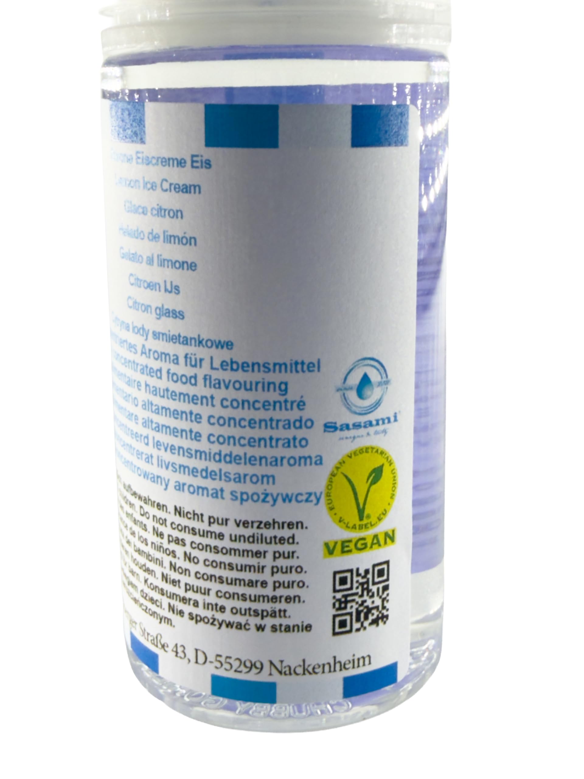 Zitrone Eiscreme Eis Aroma Konzentrat - Vegan - Sasami - 100ml