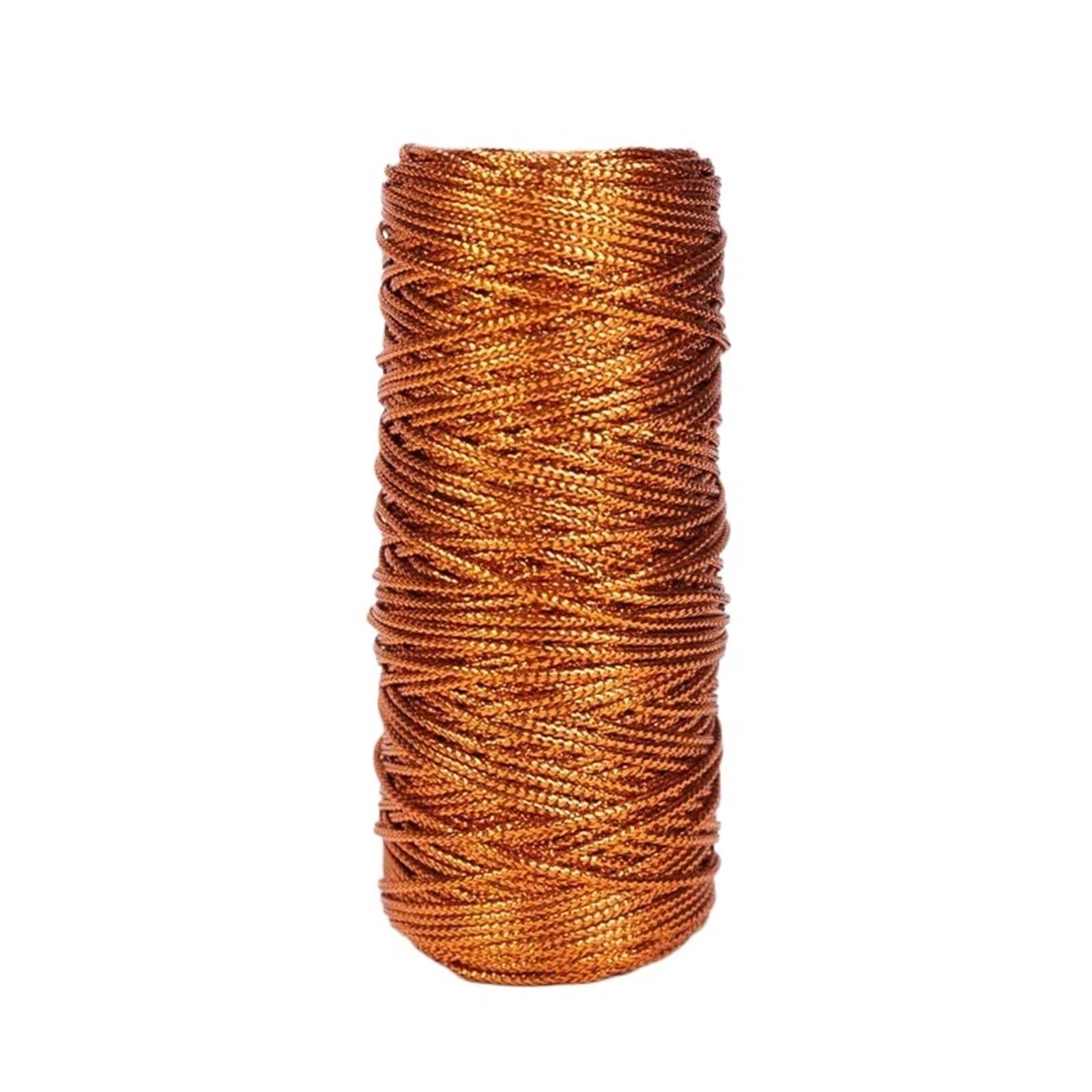 3rolls Kitchen Twine 100M/Roll Christmas Bakers Twine Cords Craft Twines Decorative Wrapping Twines String for DIY Crafts Packing Wrapping Decor(Bronze)
