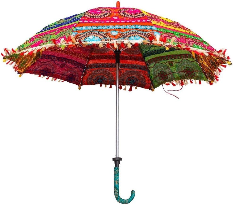 Balaji Art Fabric Folding Umbrella (Multicolored_YS00102)