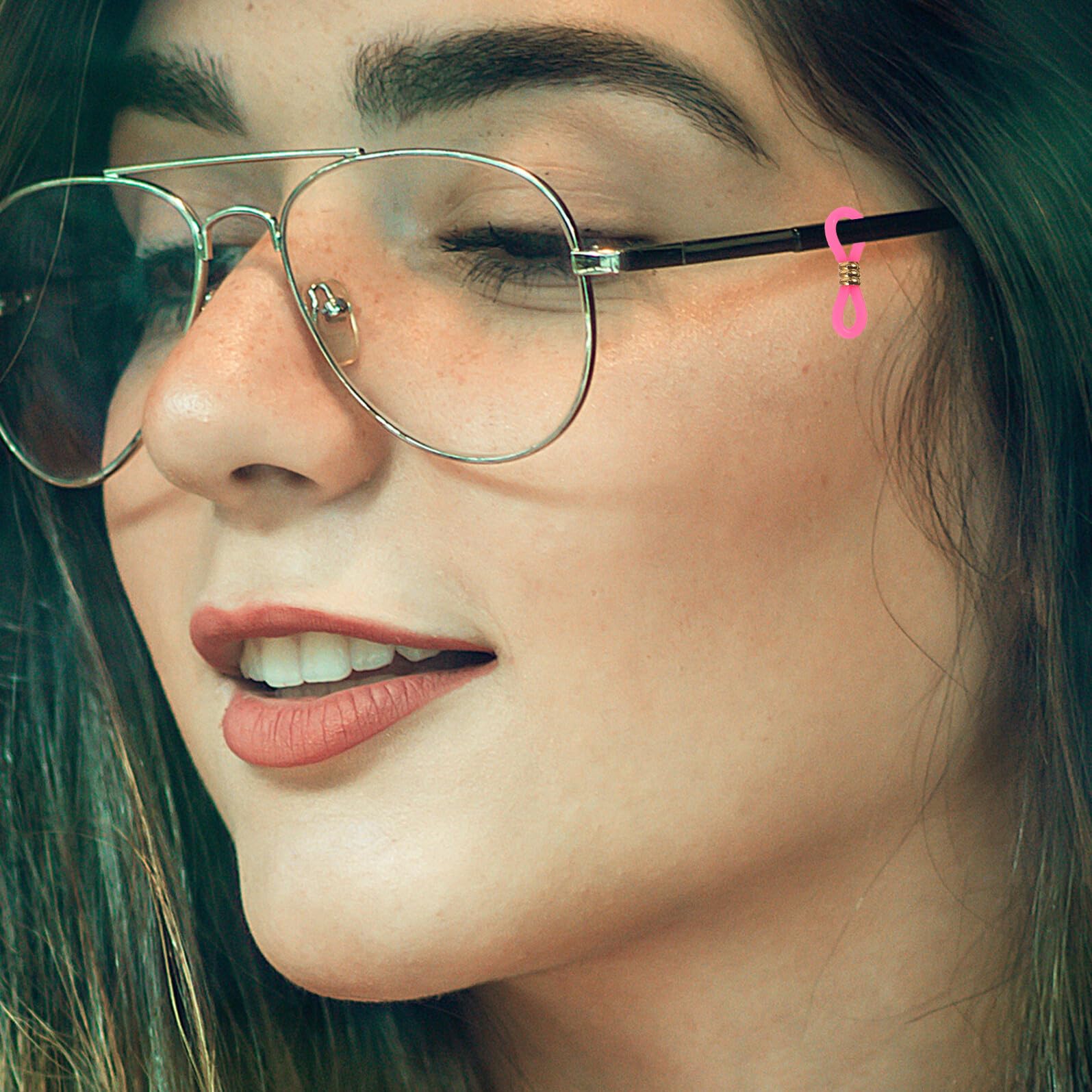 UPKOCH Lot De 60 Embout Antidérapant Pour Porte-chaîne De Lunettes Connecteurs En Silicone Multicolores Accessoires Réglables Pour Lunettes De Soleil Usage Quotidien Diamètre Standard