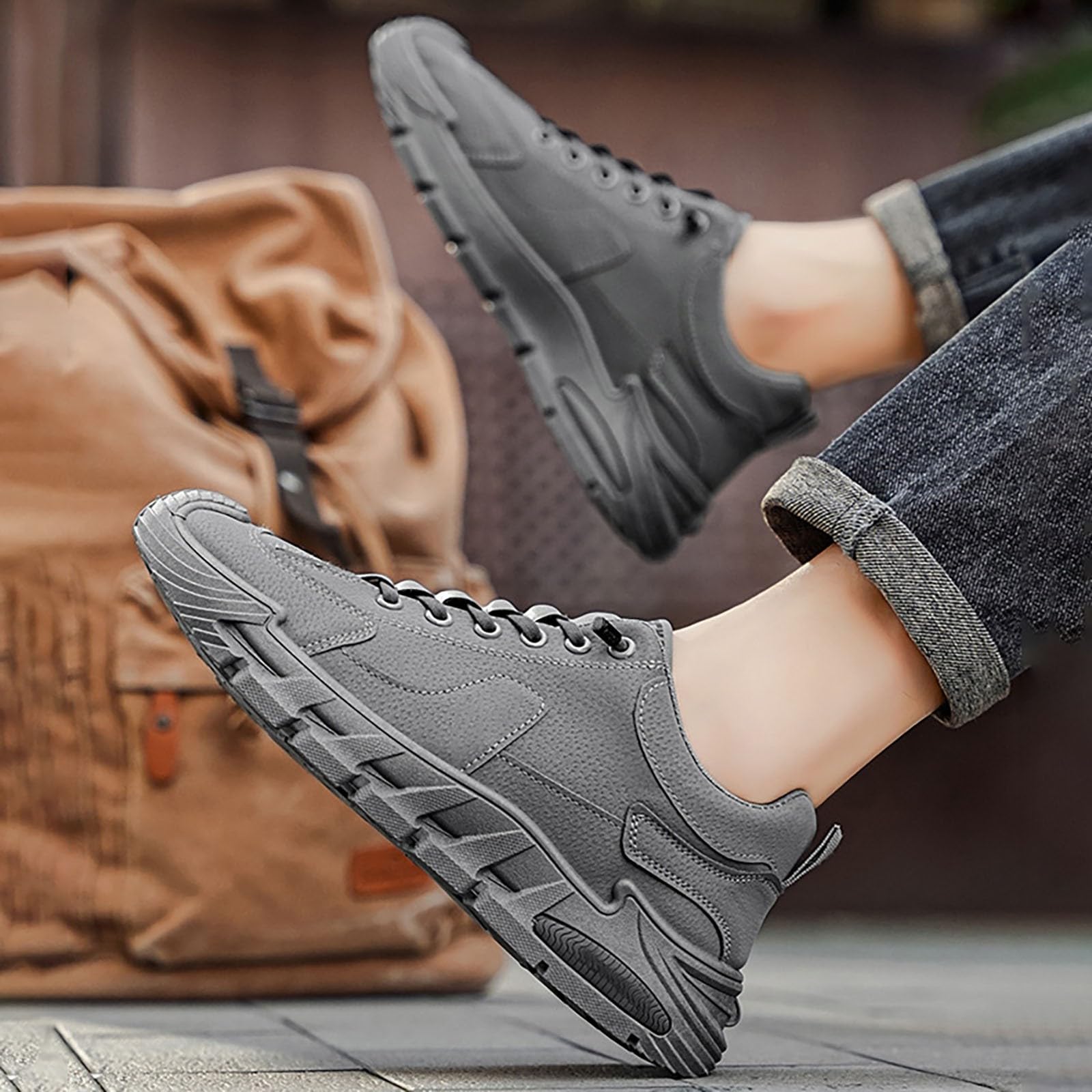 Zapatillas de senderismo para hombre, ortopédicas, transpirables, ligeras
