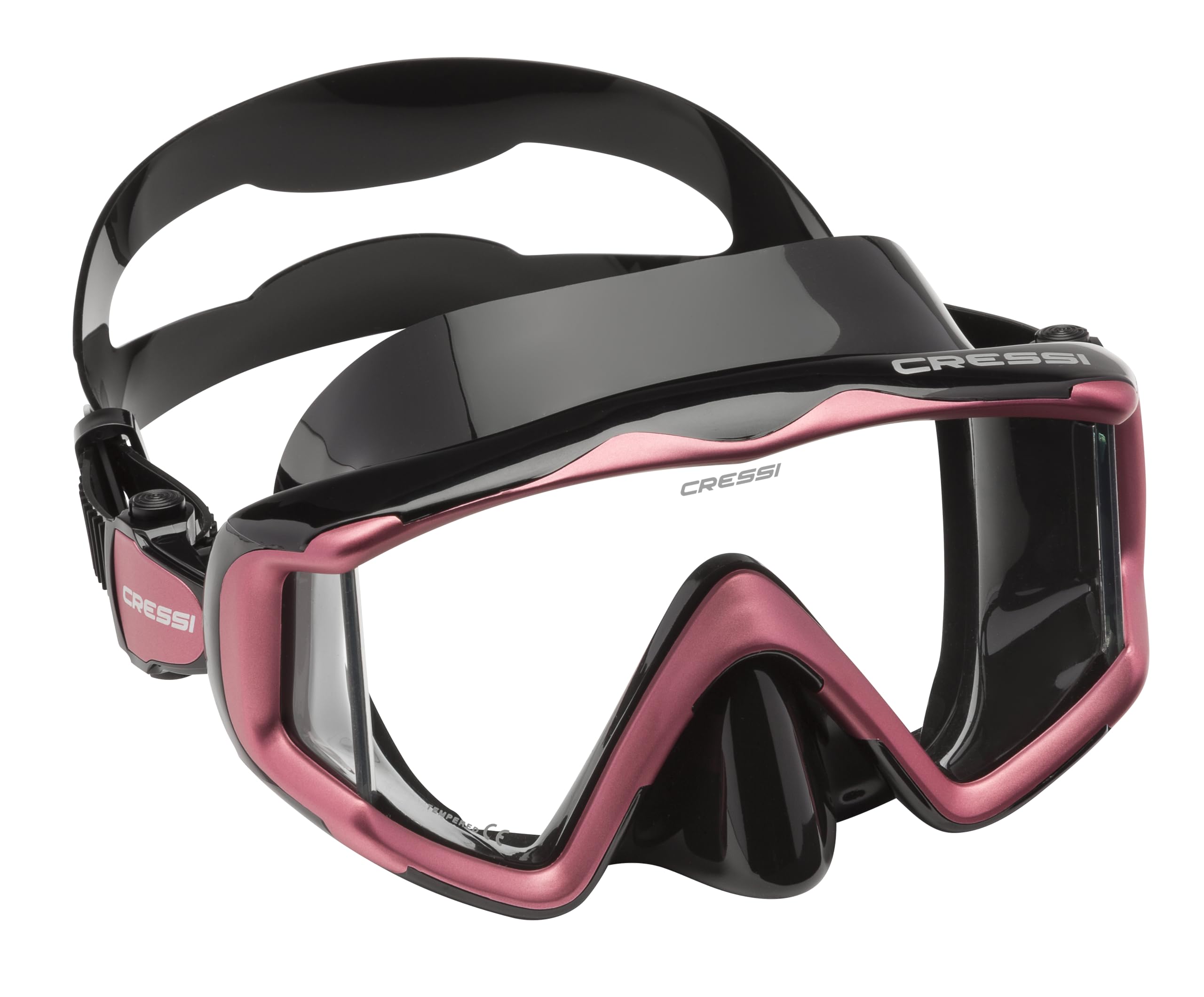 Cressi Liberty Maschera per Immersioni, Apnea e Snorkeling, Disponibile in Versione Due/Tre Vetri, Unisex Adulto