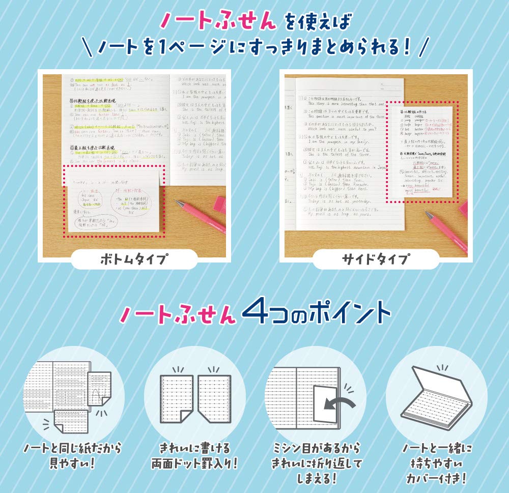 Amazon.co.jp: コクヨ キャンパス 付箋 まとめがはかどるノートふせん