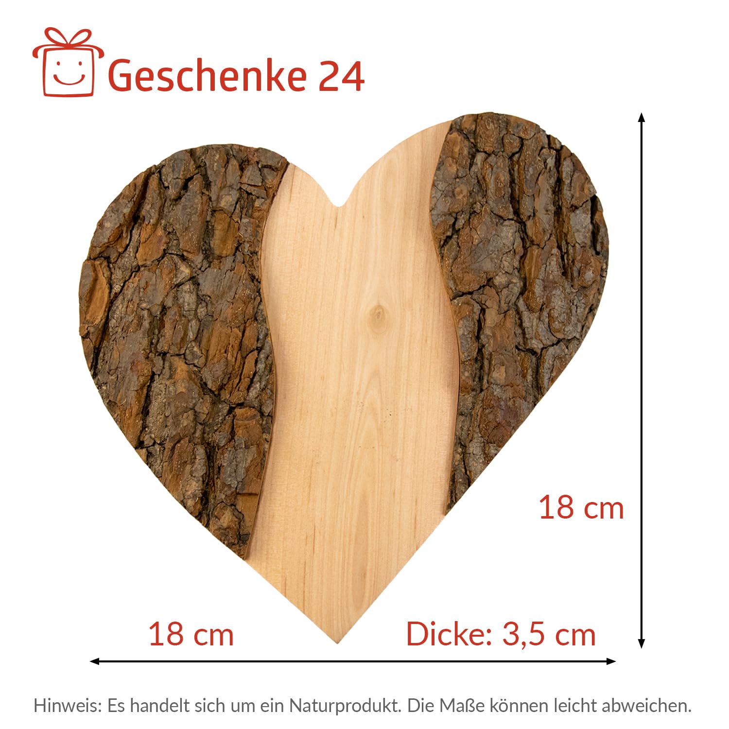 Holz Herz mit Gravur als personalisiertes Geschenk für Eltern I Individuell anpassbar I Geschenke zur Geburt für Mama und Papa I Geburtstagsgeschenk für die Großeltern