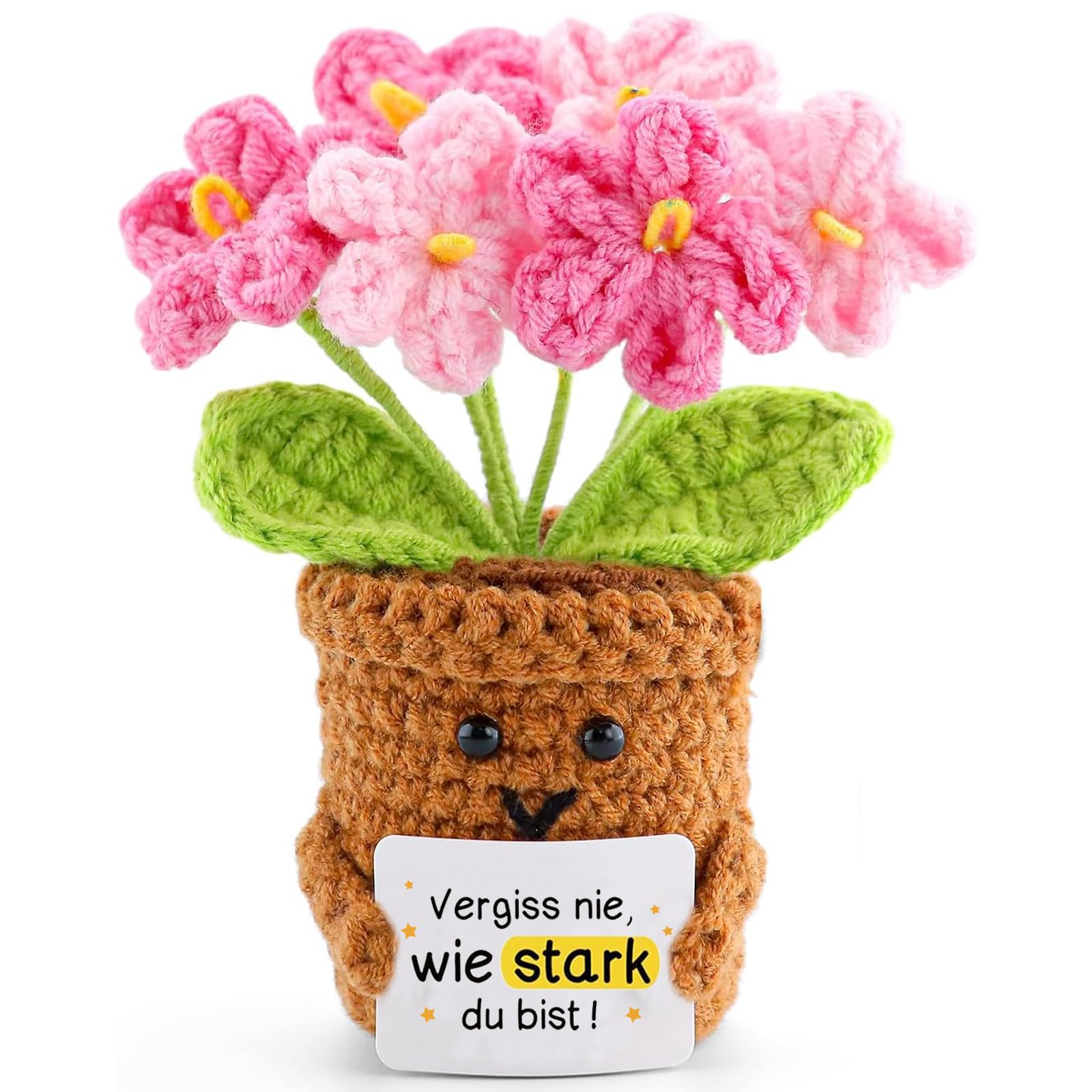 Geschenke für Frauen-Schön dass es Dich gibt,Sonnenblume Deutsch Glücksbringer,Beste Freundin Geschenke Geschenke für Abschiedsgeschenk Kollegin,Ruhestand Geschenk (Vergissmeinnicht (rosa))