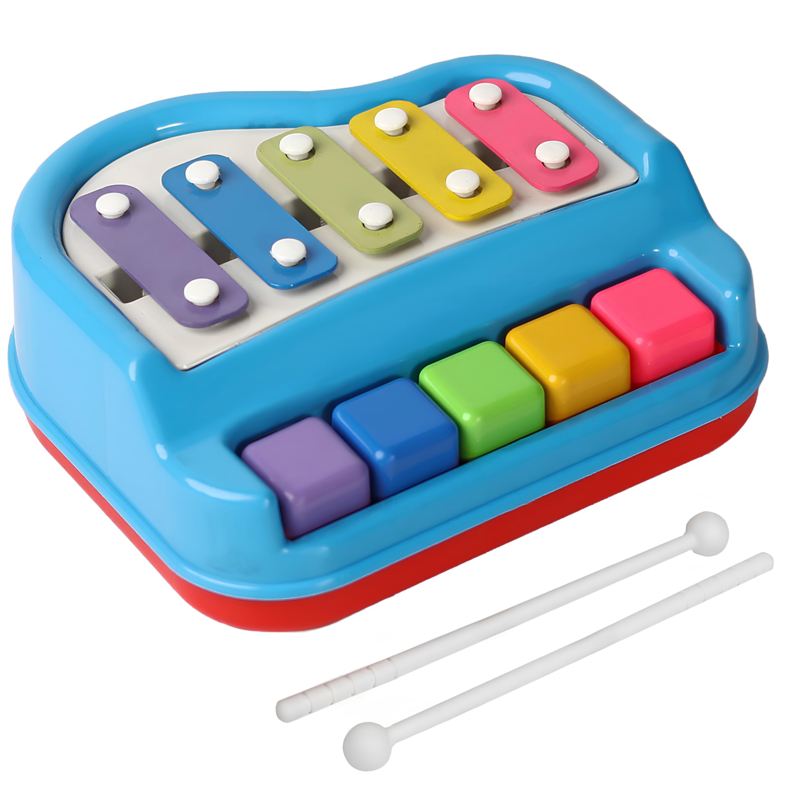 Angel Kids 2 in 1 Multicolor Key in Clear & Crisp Tones | Piano & Xylophone, Non-Battery, Educational Musical Instruments Toyset for Kids, Toddlers, Boys & Girls (B0CXXDLDLG) Amazon Price History, Amazon Price Tracker